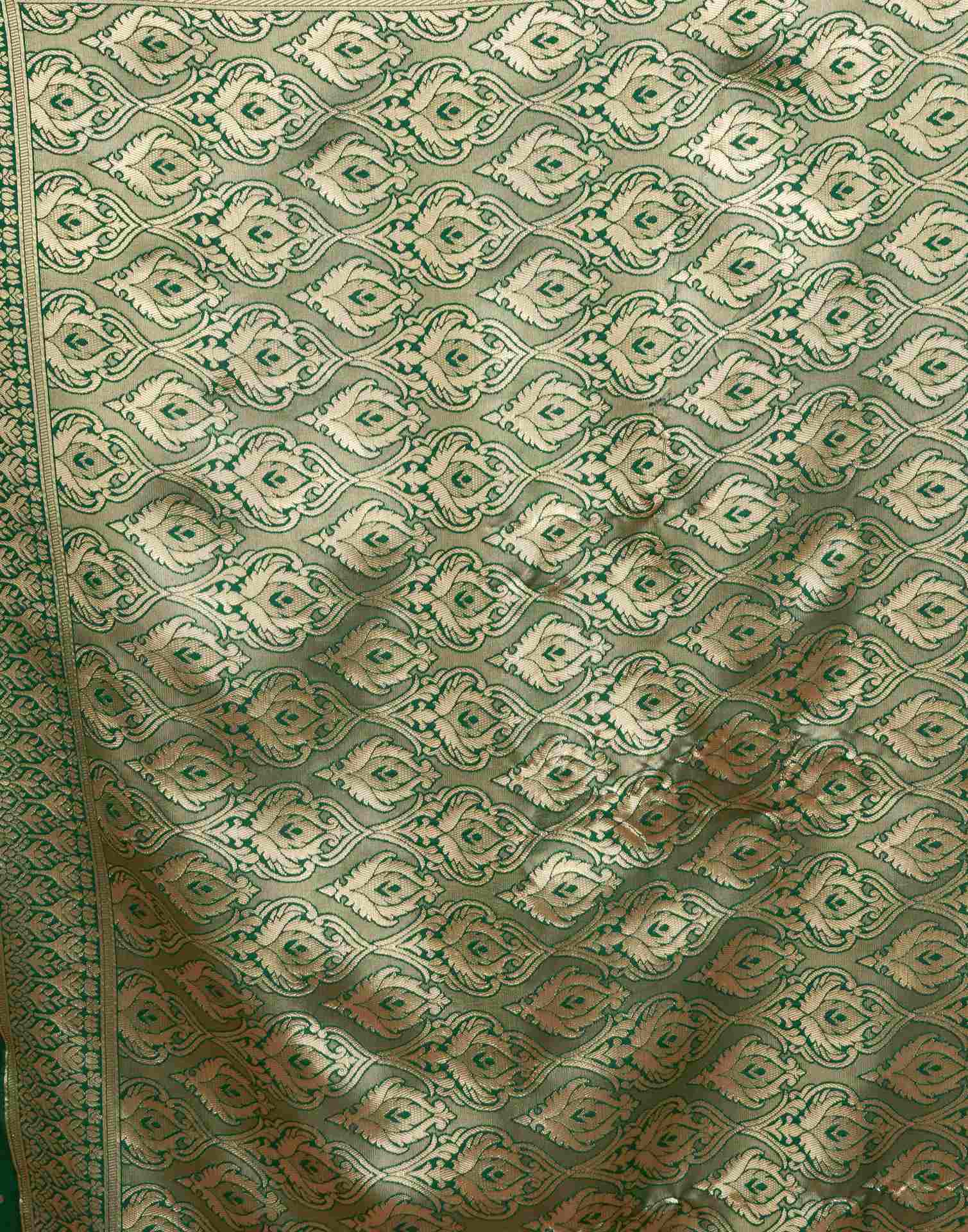Green Silk Woven Banarasi Saree