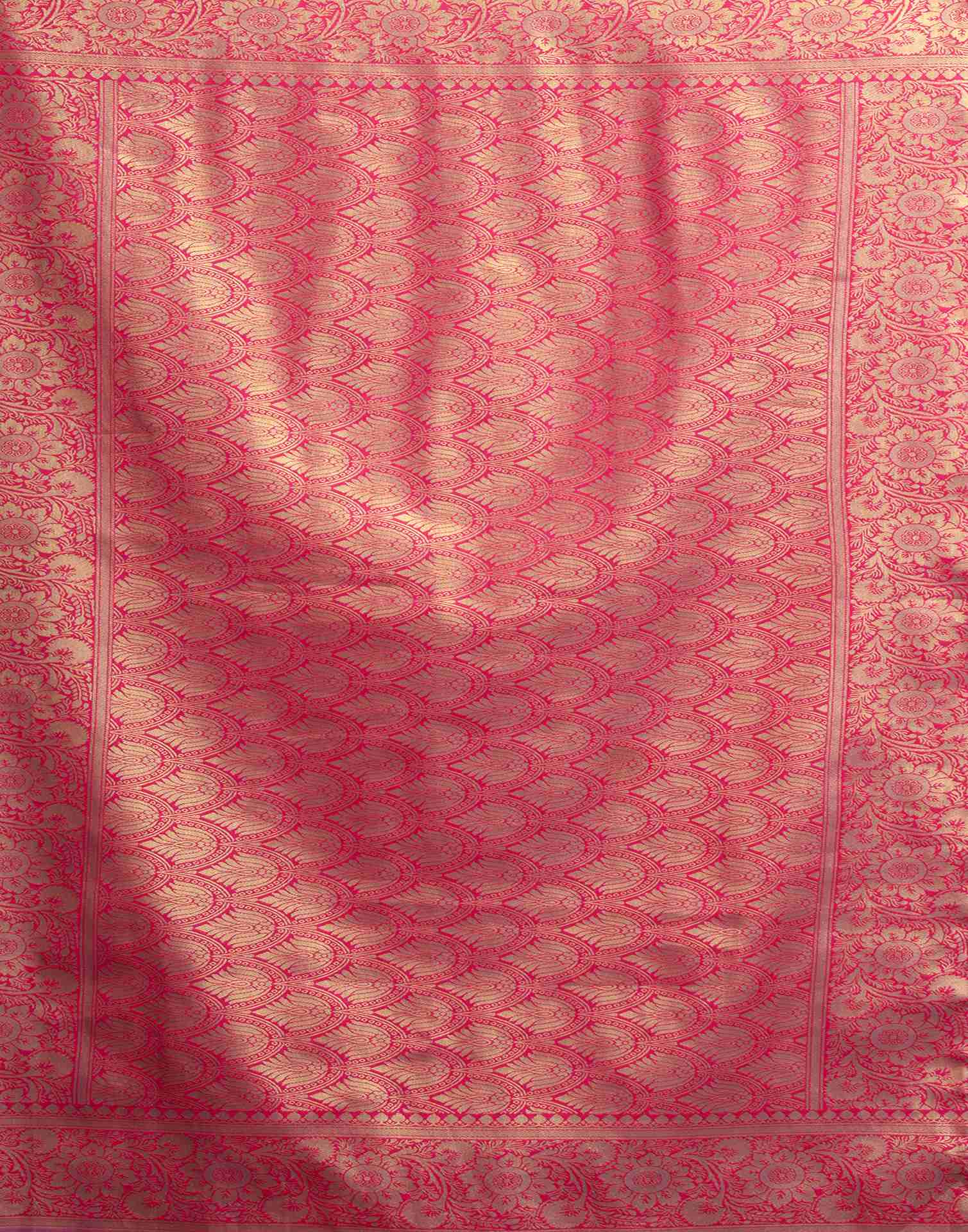 Turquoise Silk Woven Banarasi Saree
