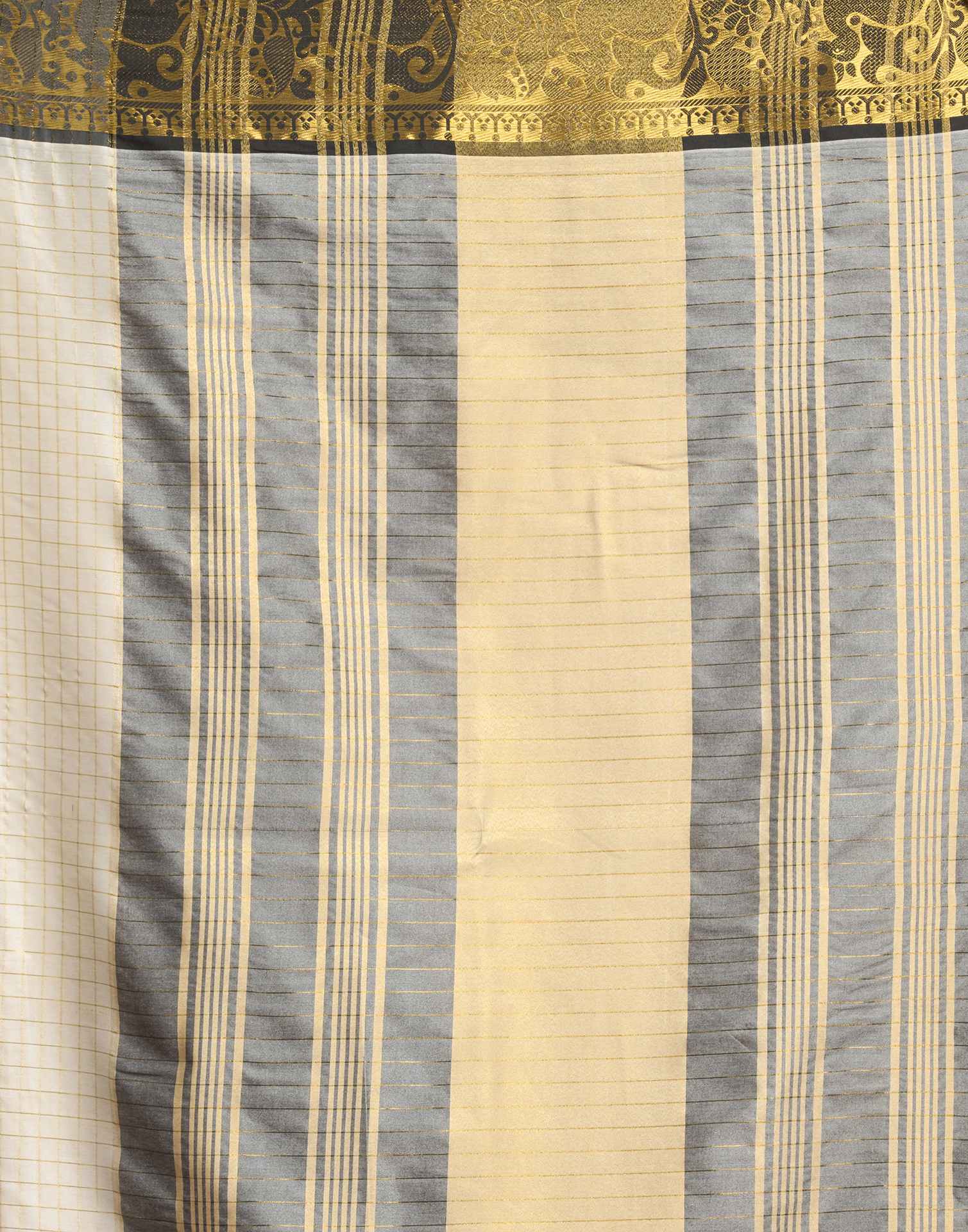 White Silk Woven Kanjivaram Saree