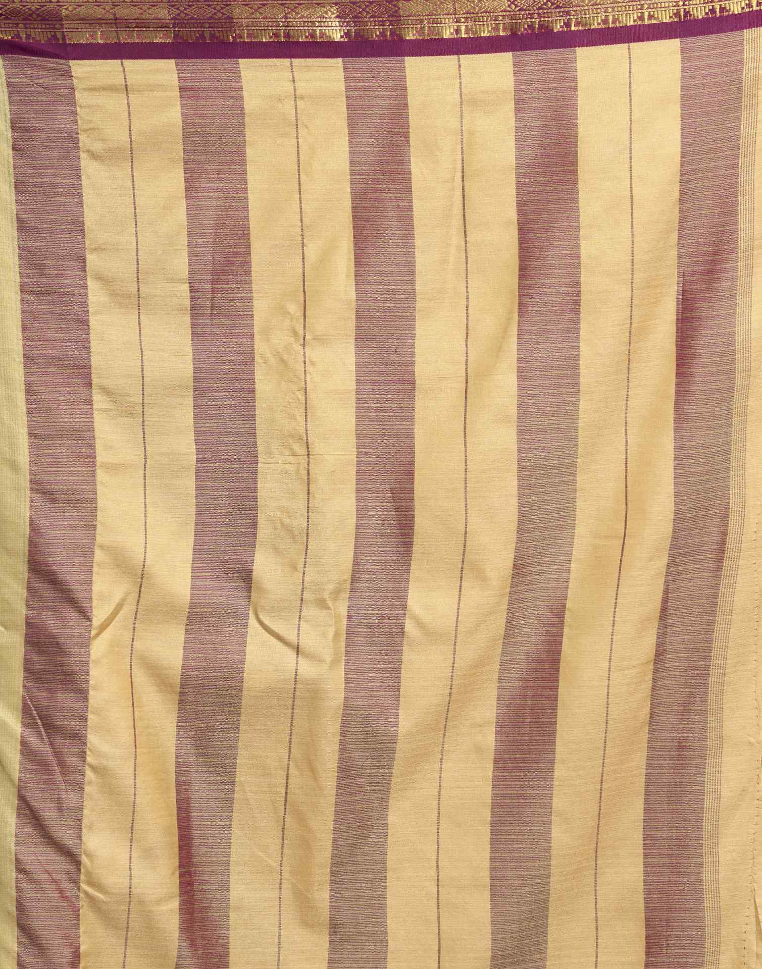 Beige Silk Woven Kanjivaram Saree