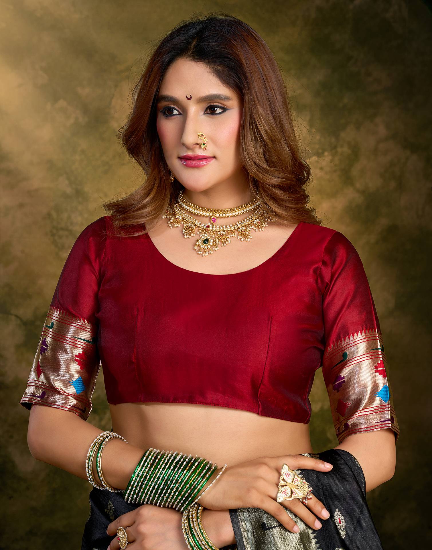 Black Silk Woven Paithani Saree