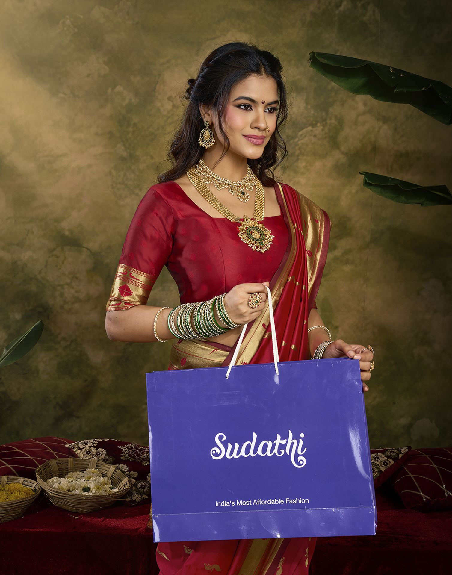 Red Silk Woven Paithani Saree