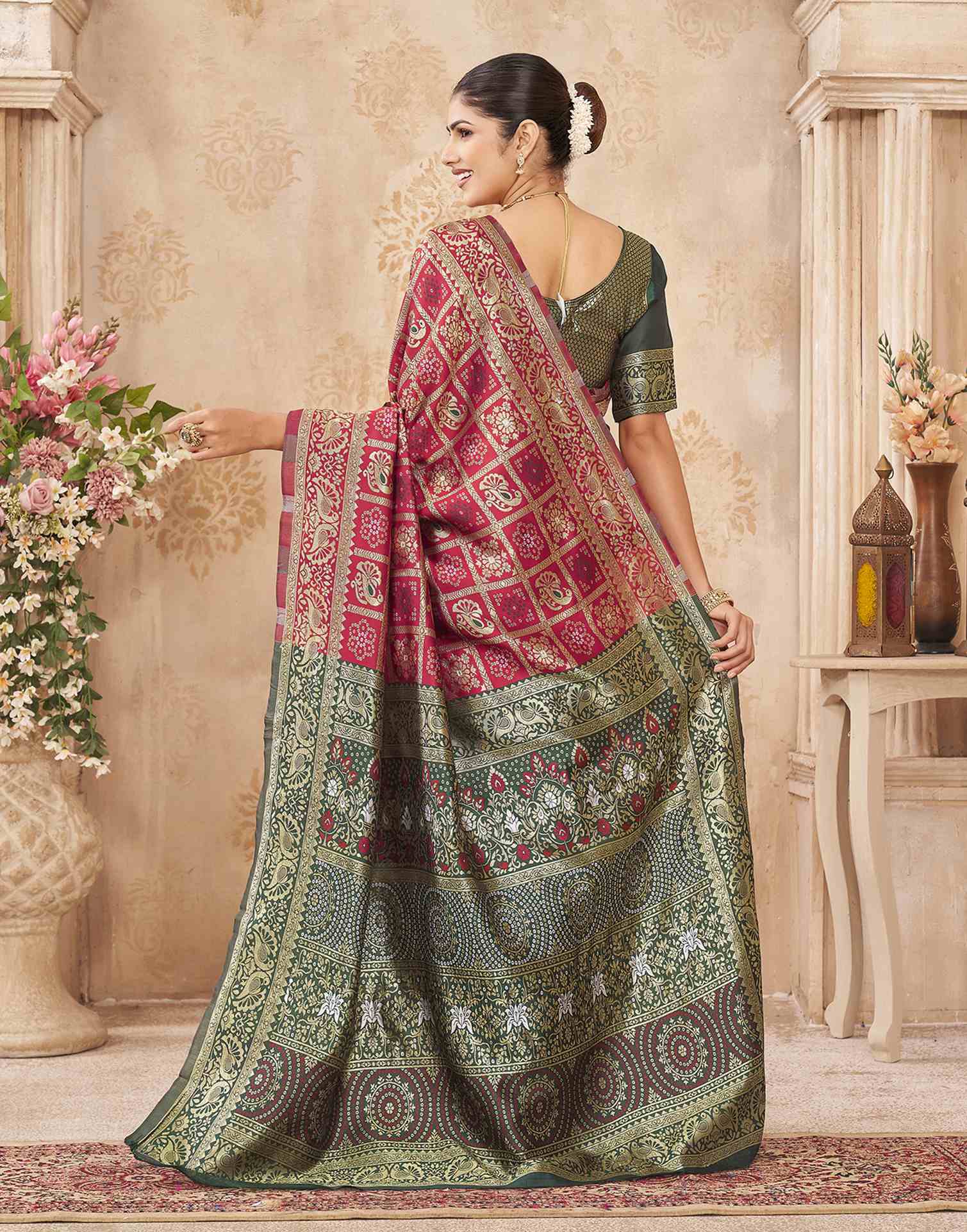 Red Silk Woven Patola Saree