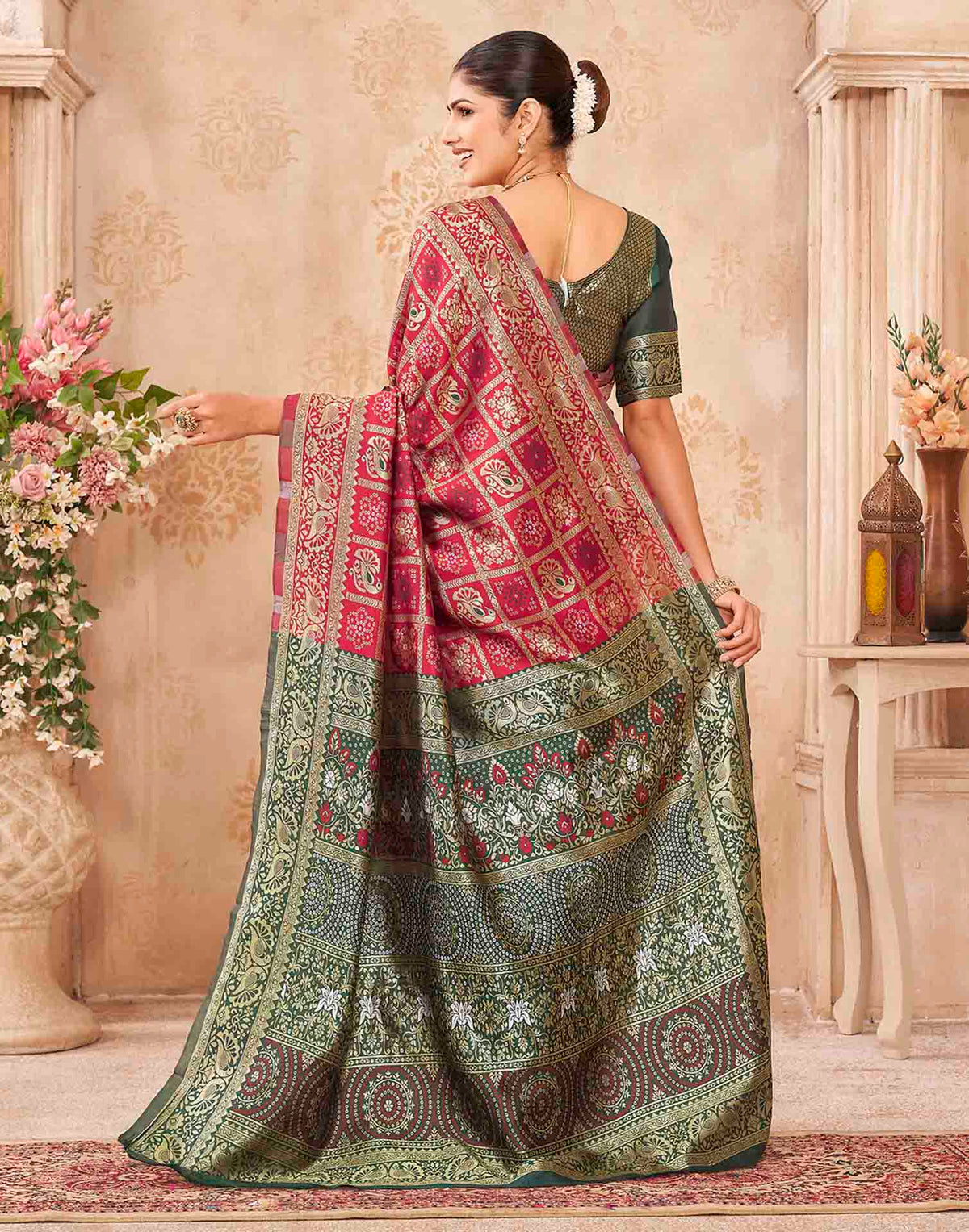Red Silk Woven Patola Saree