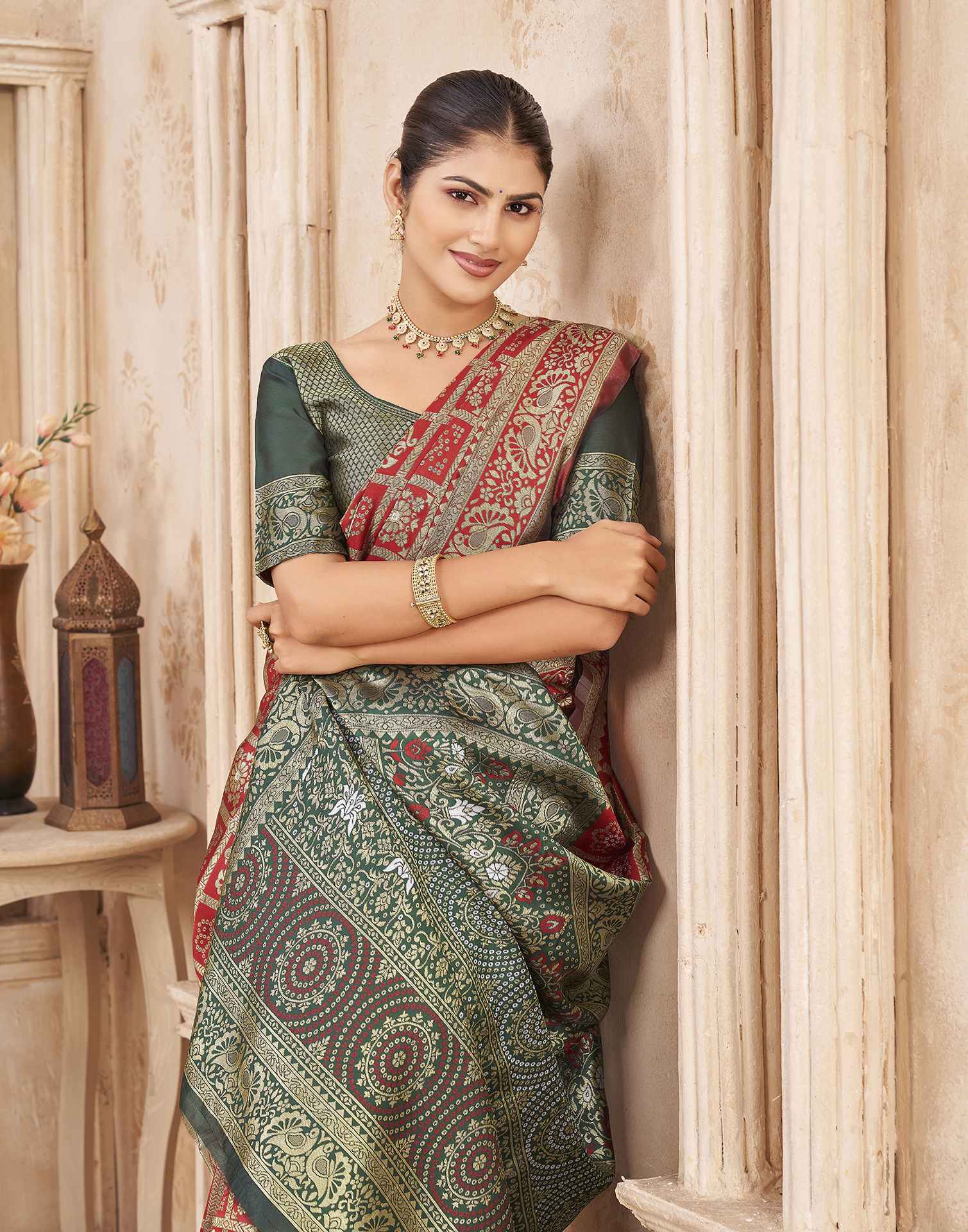 Red Silk Woven Patola Saree