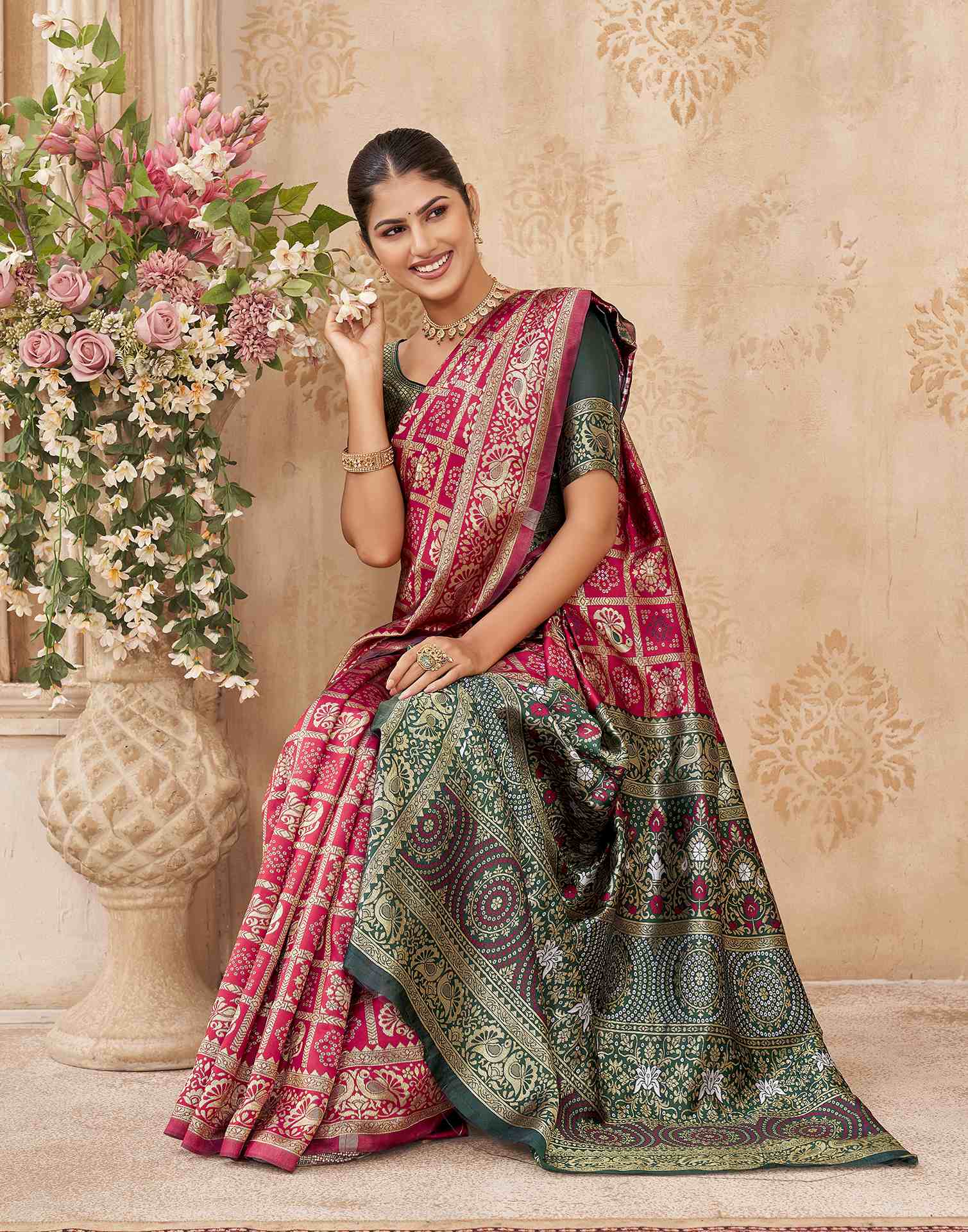Red Silk Woven Patola Saree