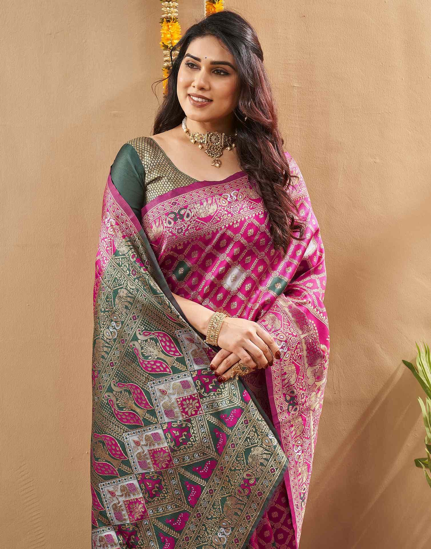 Royal Blue Silk Woven Banarasi Saree