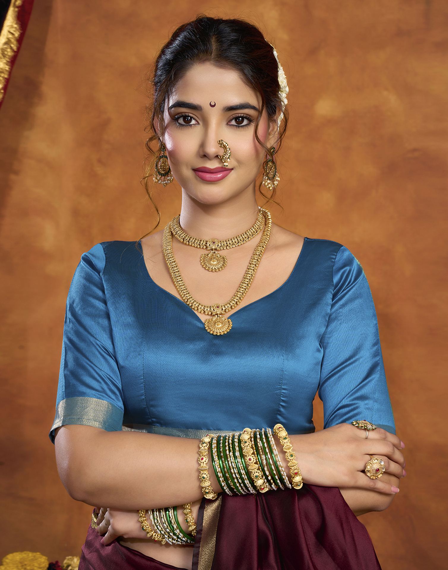 Maroon Silk Woven Paithani Saree