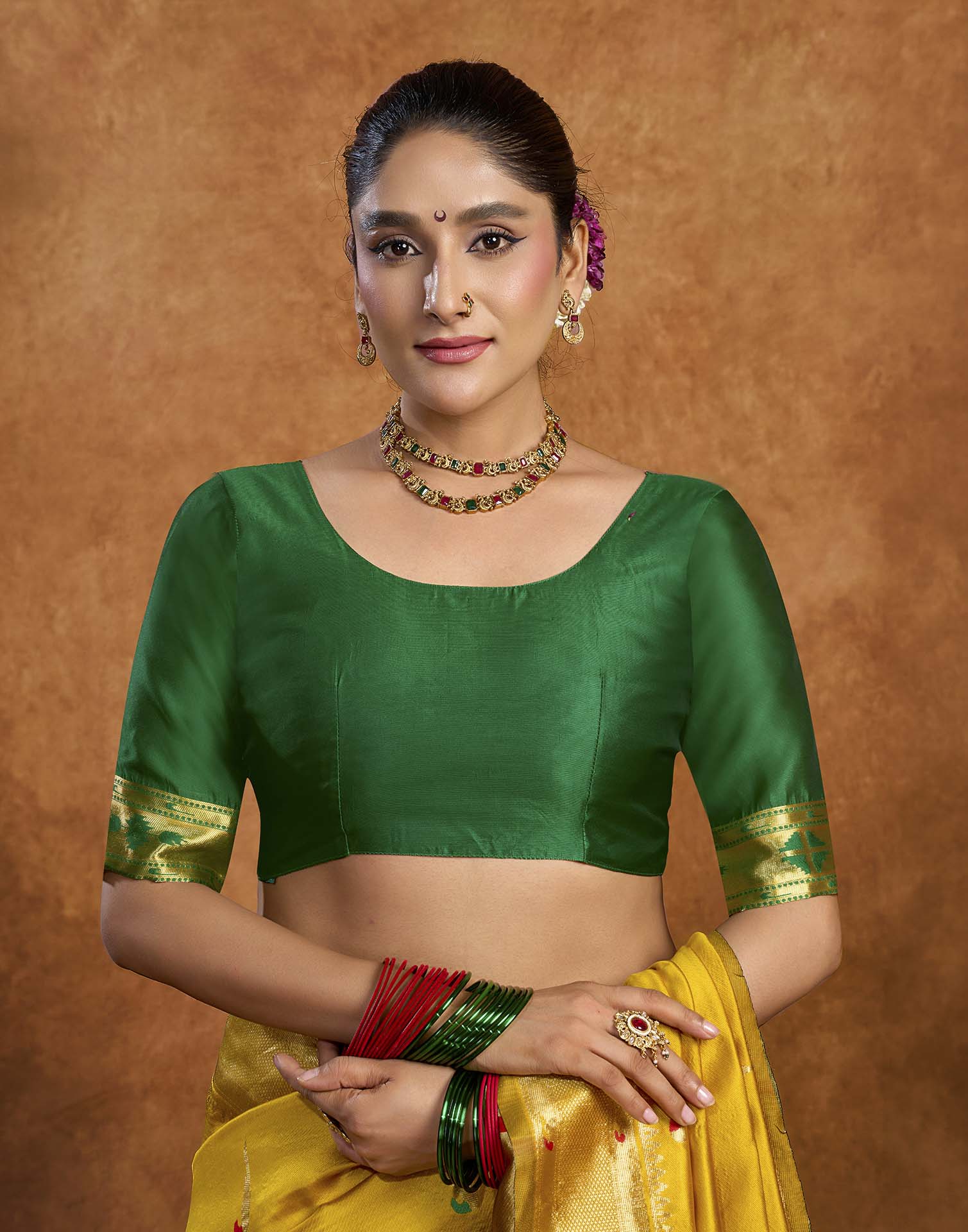 Yellow Silk Woven Paithani Saree