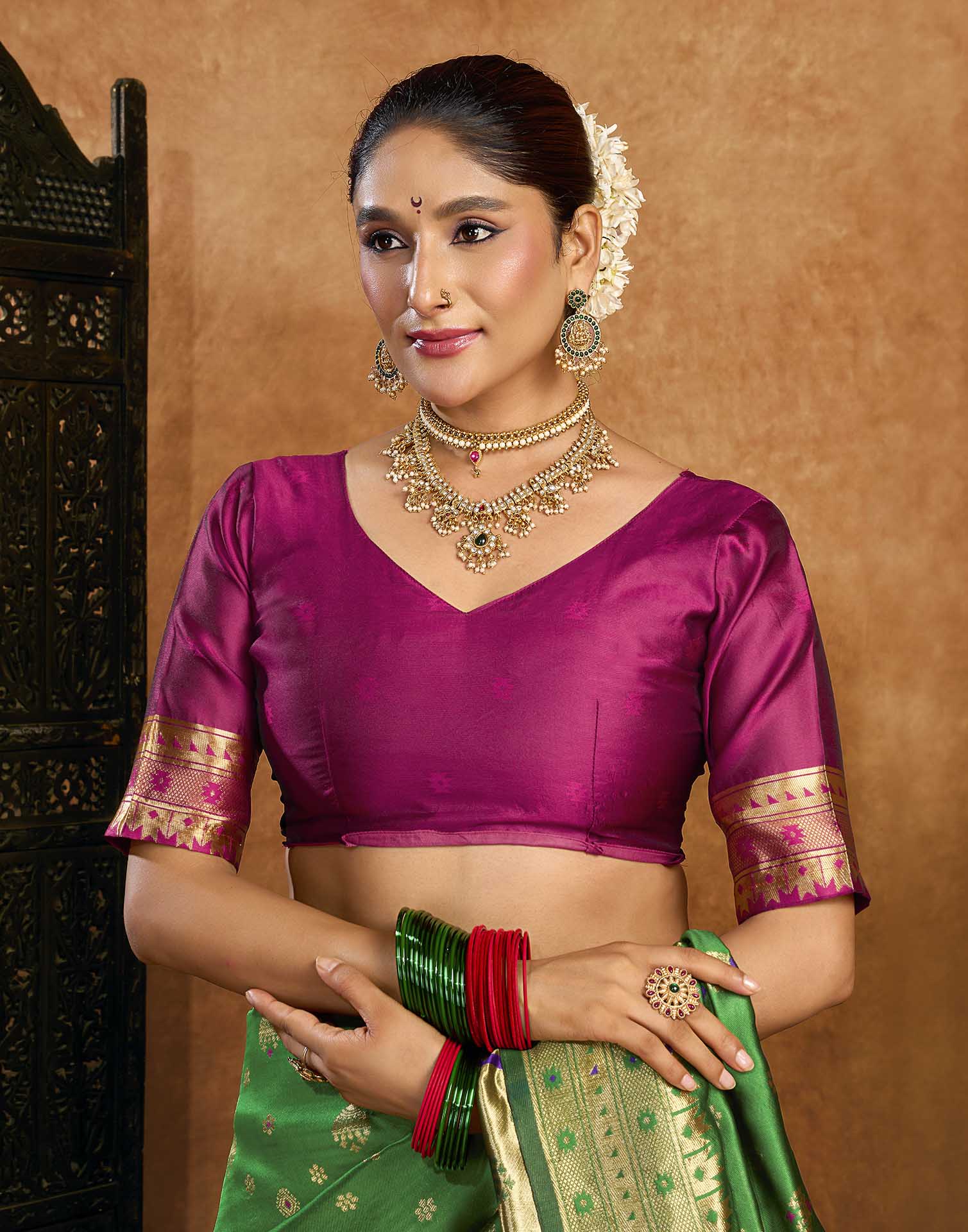 Green Silk Woven Paithani Saree