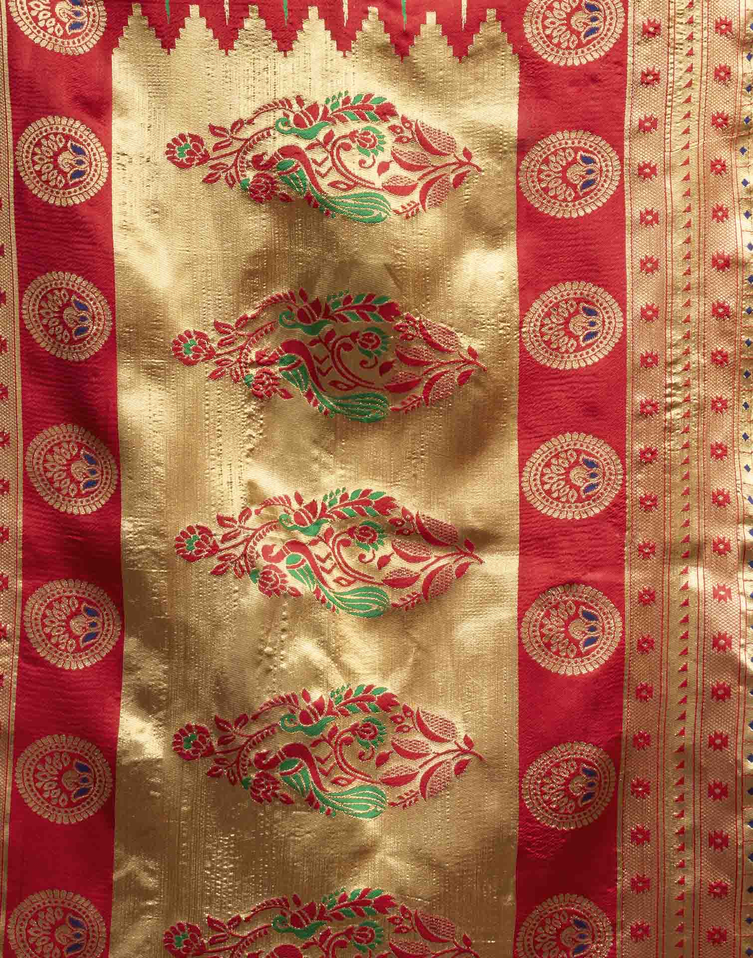 Royal Blue Silk Woven Paithani Saree