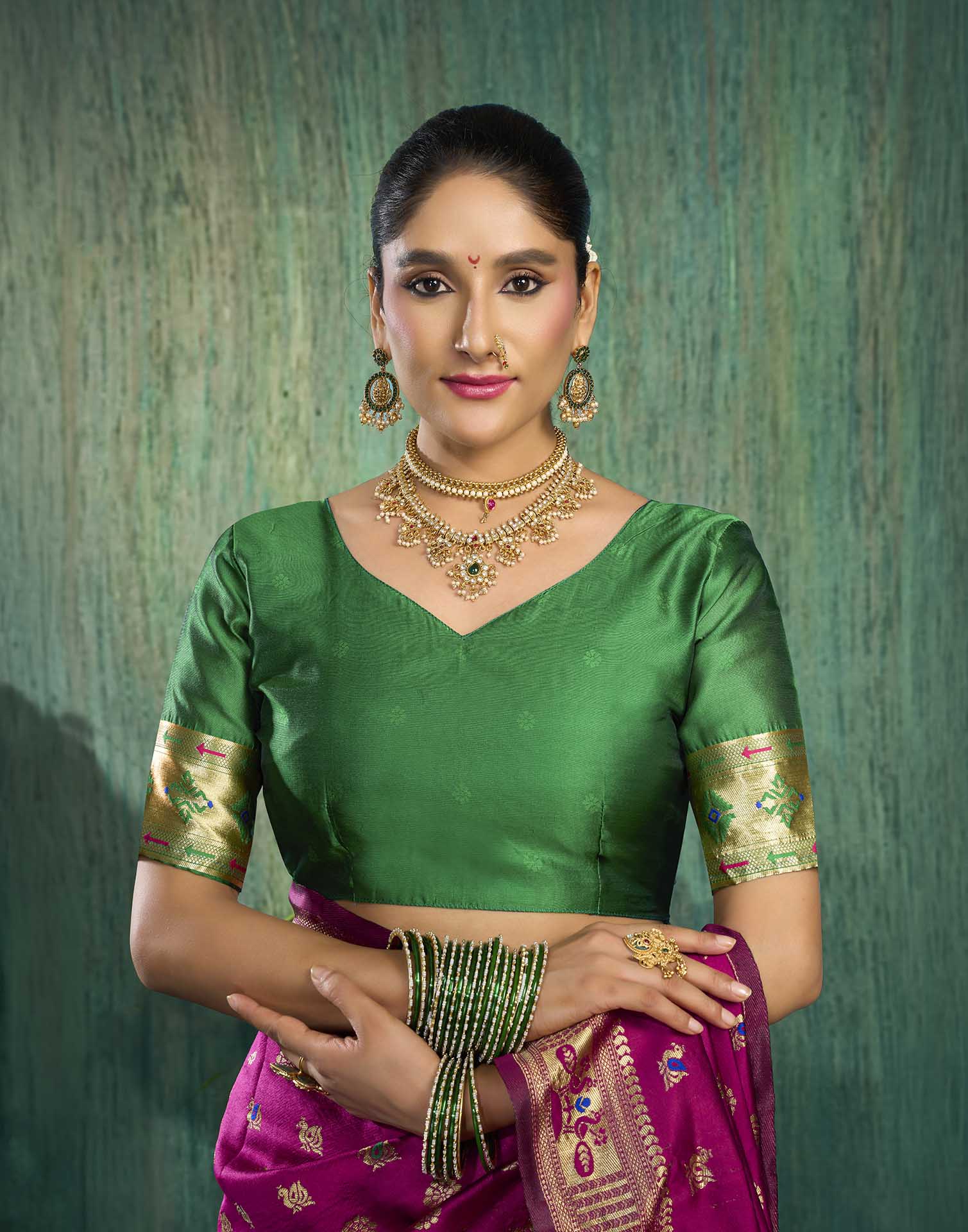 Pink Silk Woven Paithani Saree