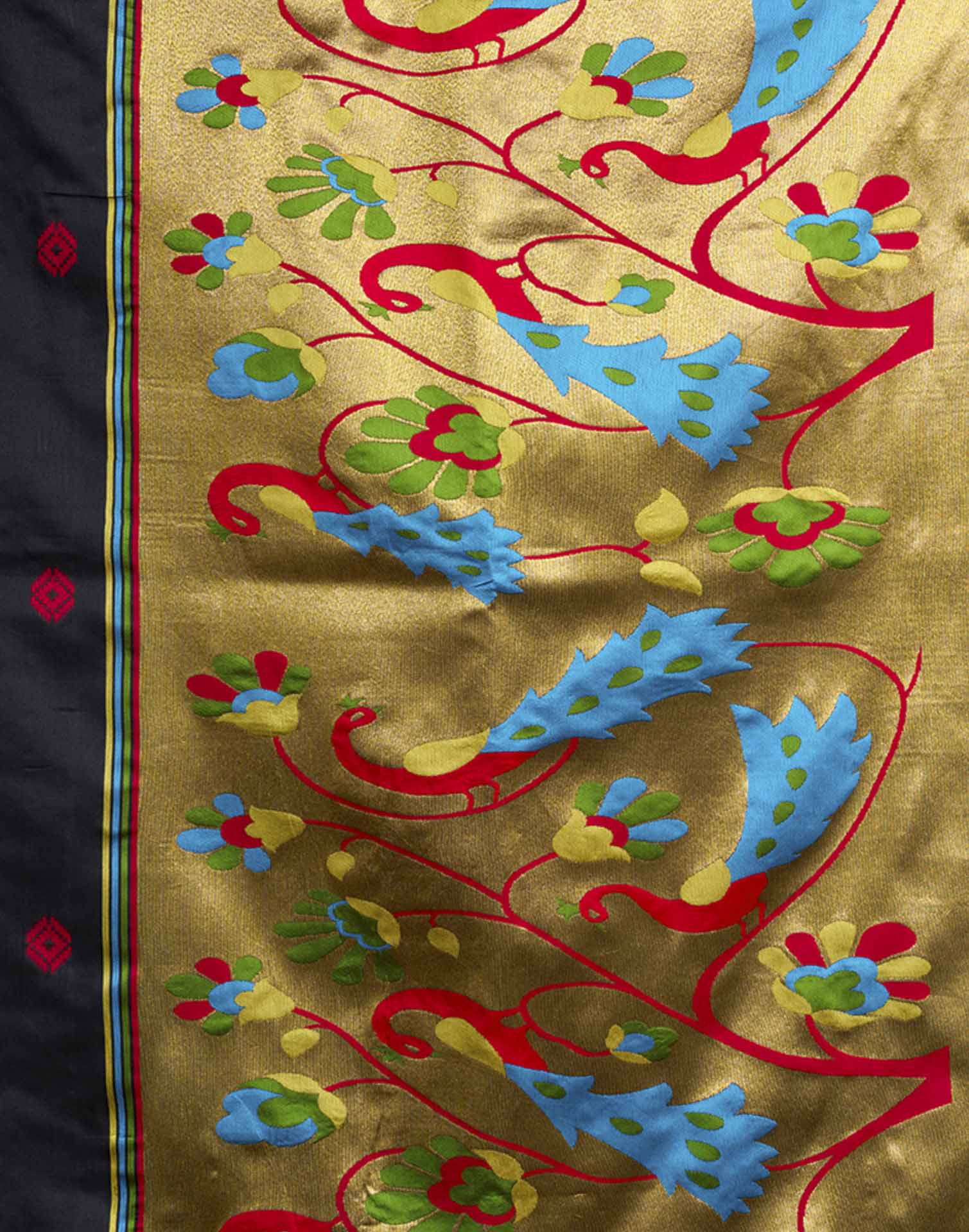 Black Silk Woven Paithani Saree