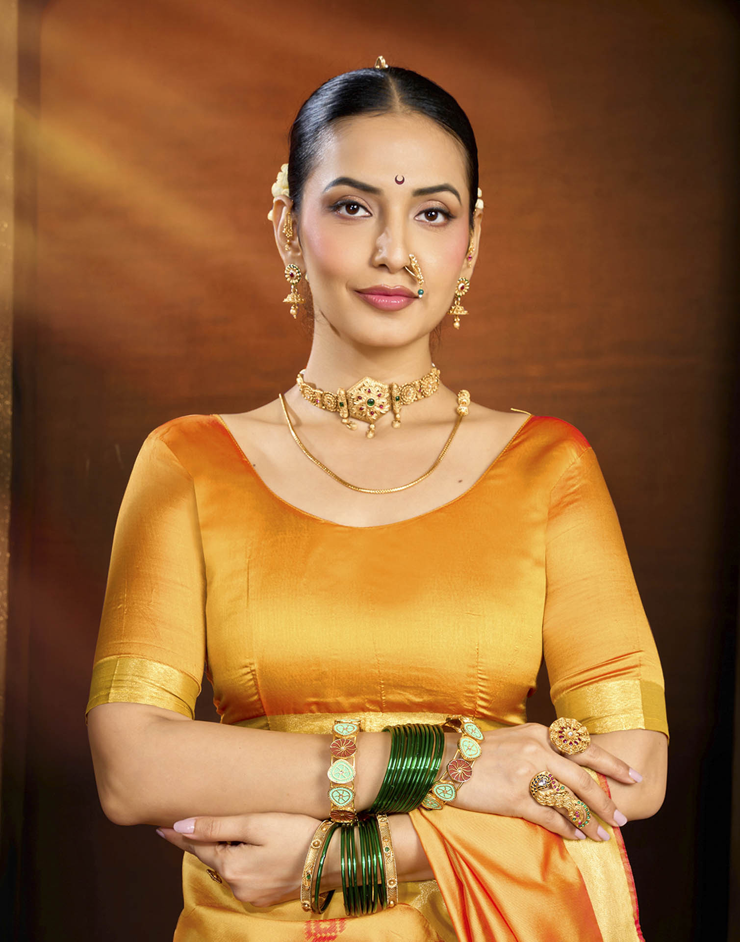 Yellow Silk Woven Paithani Saree