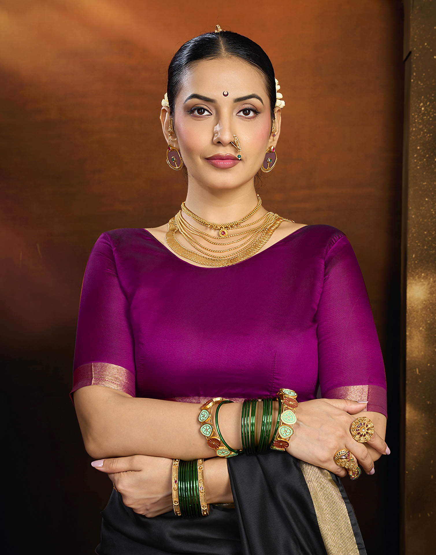 Black Silk Woven Paithani Saree