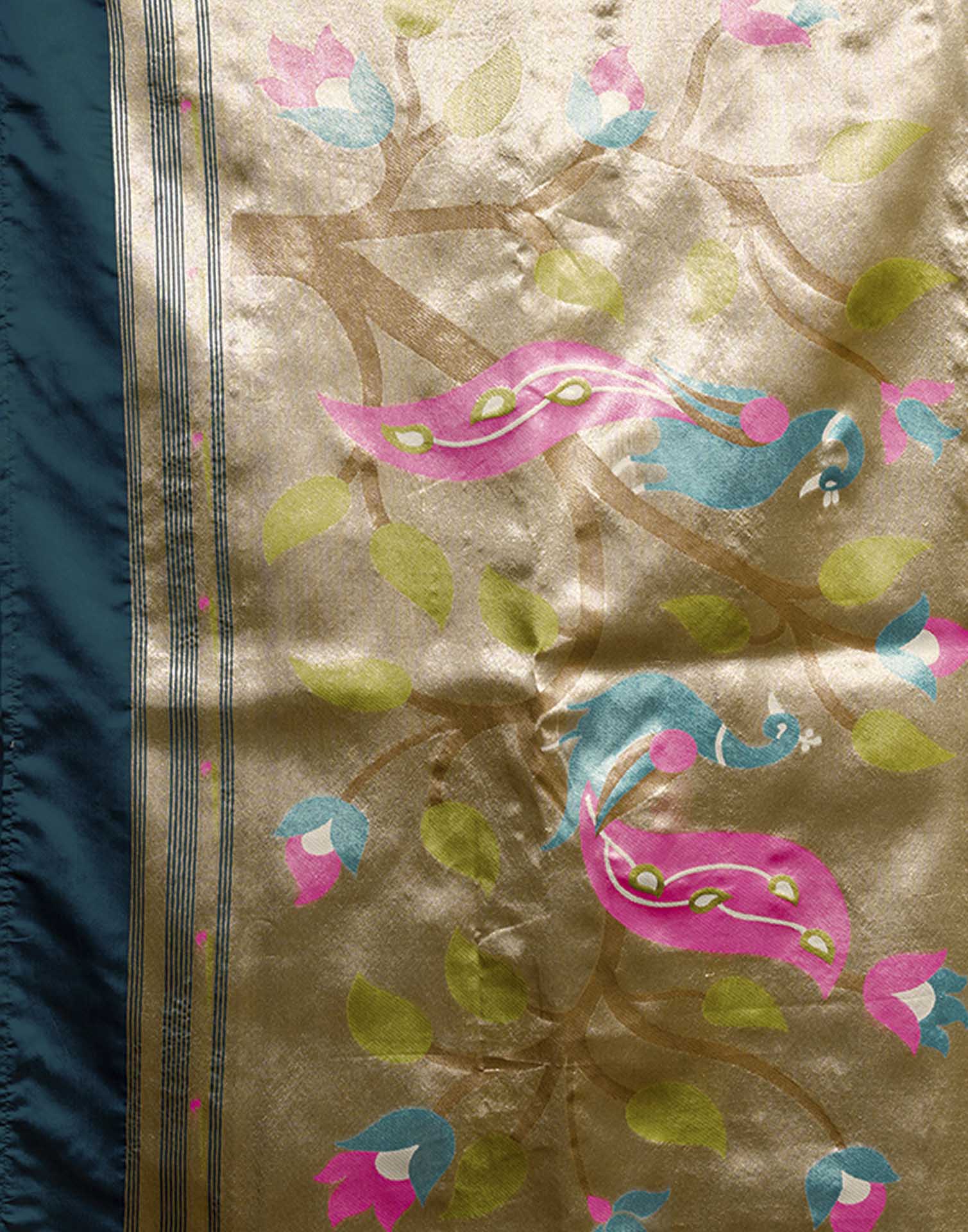 Blue Silk Woven Paithani Saree