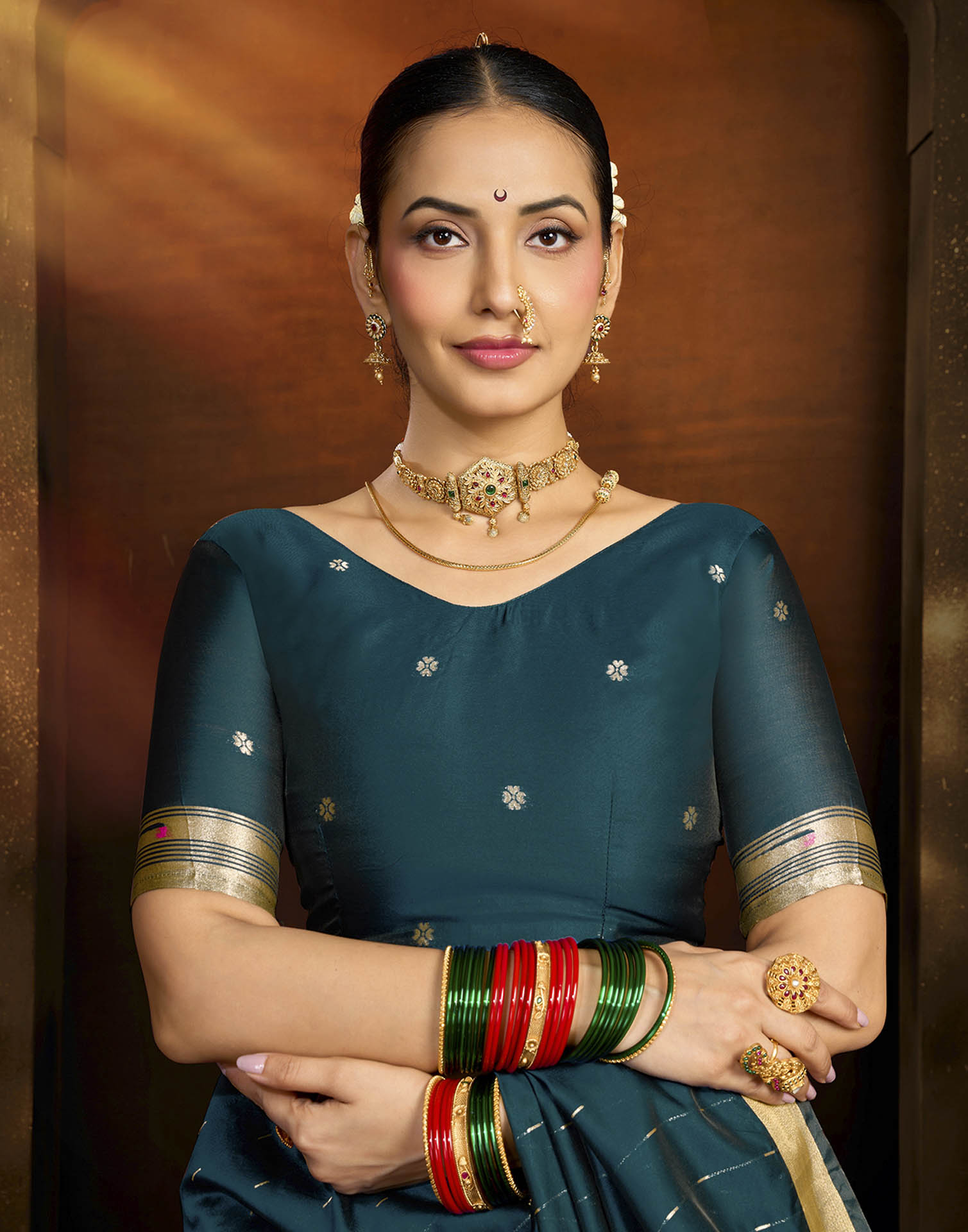 Blue Silk Woven Paithani Saree