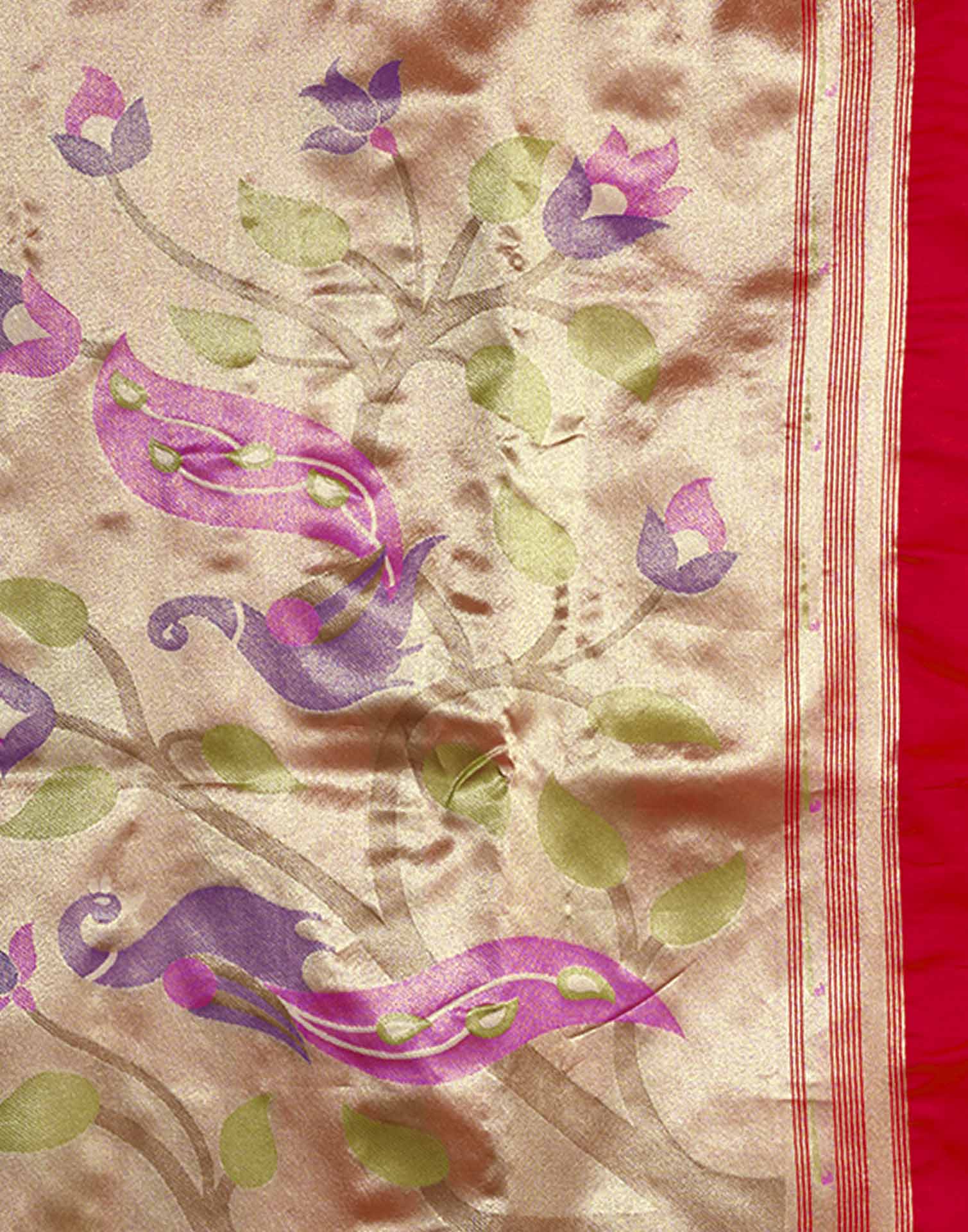 Red Silk Woven Paithani Saree