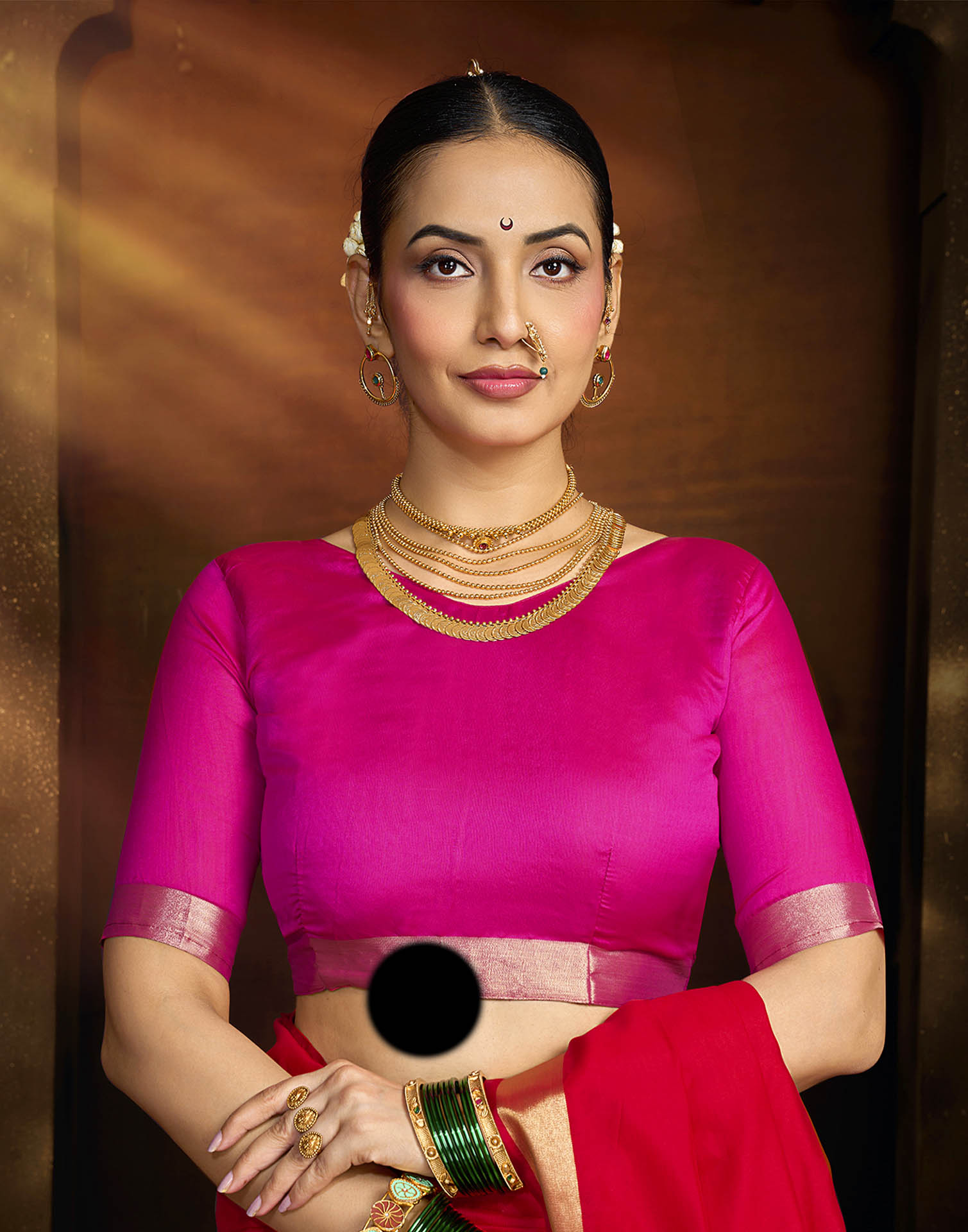 Red Silk Woven Paithani Saree
