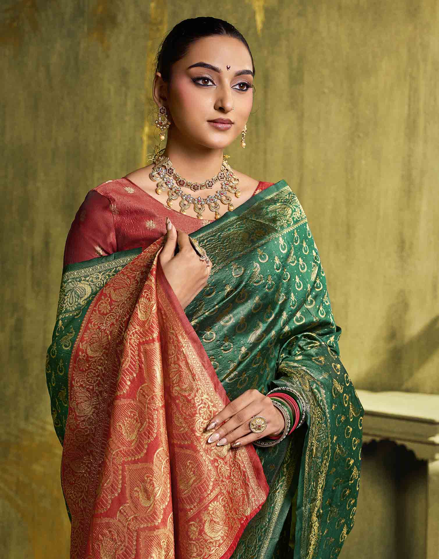 Green Silk Woven Paithani Saree
