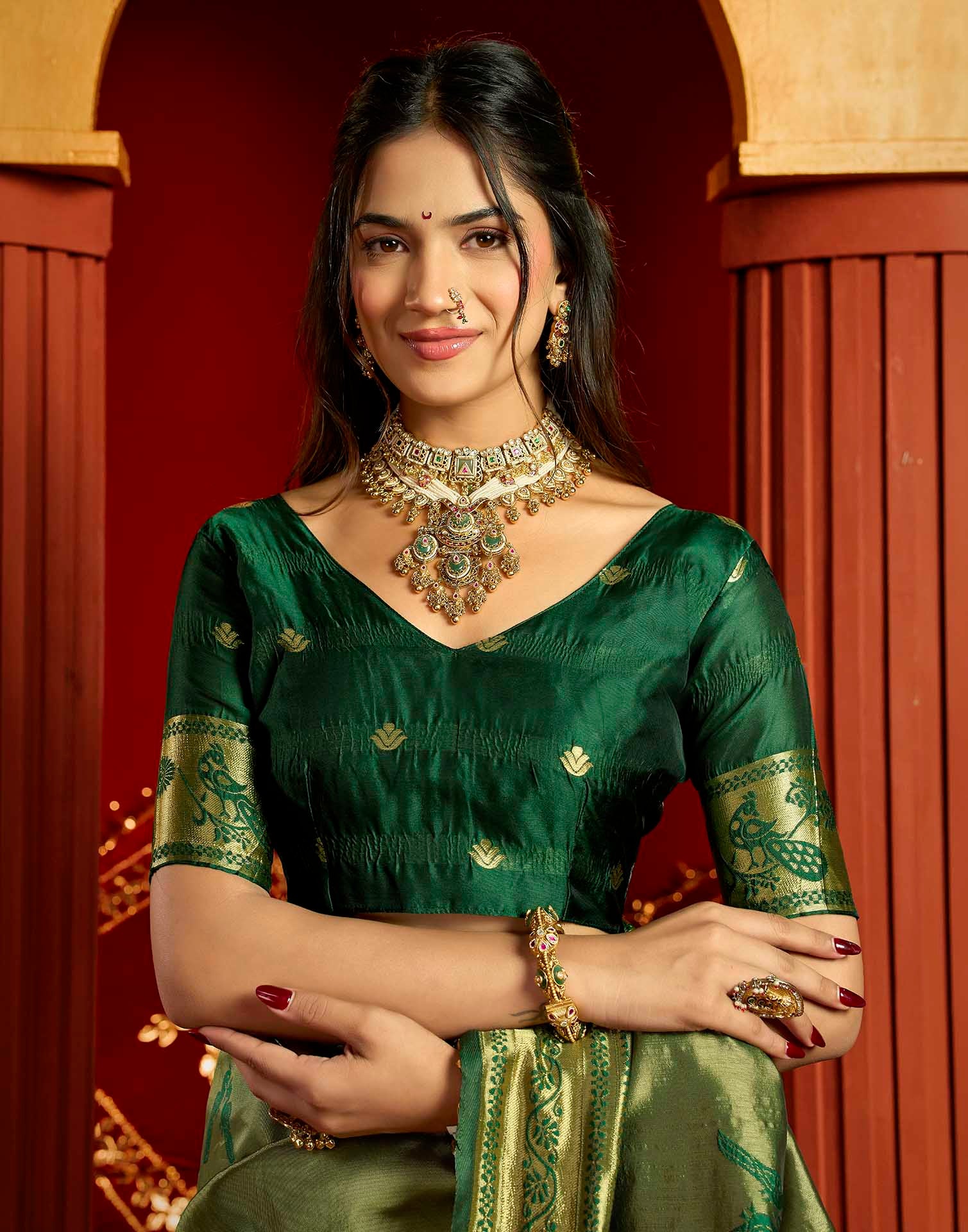 Green Silk Woven Paithani Saree