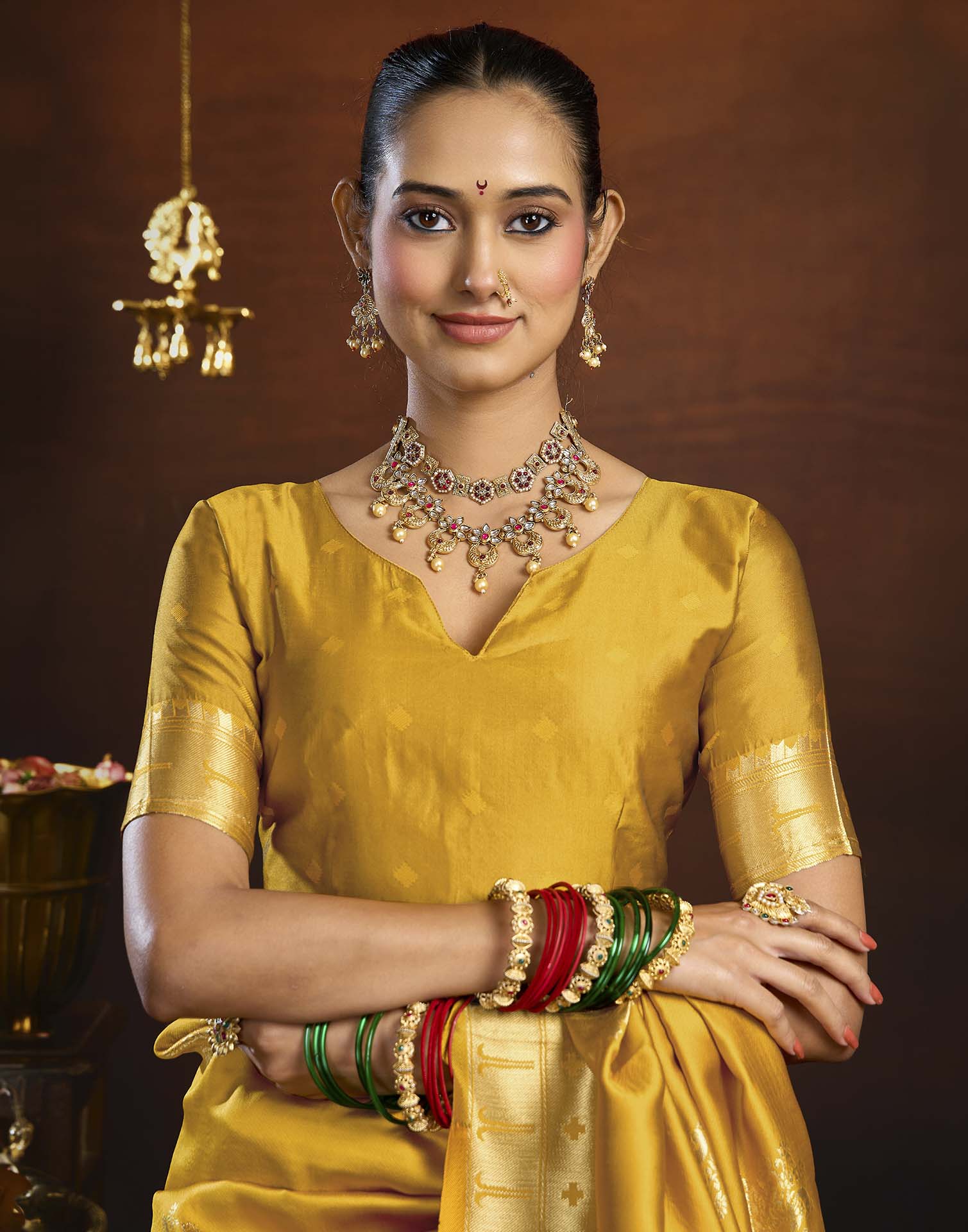 Yellow Silk Woven Paithani Saree