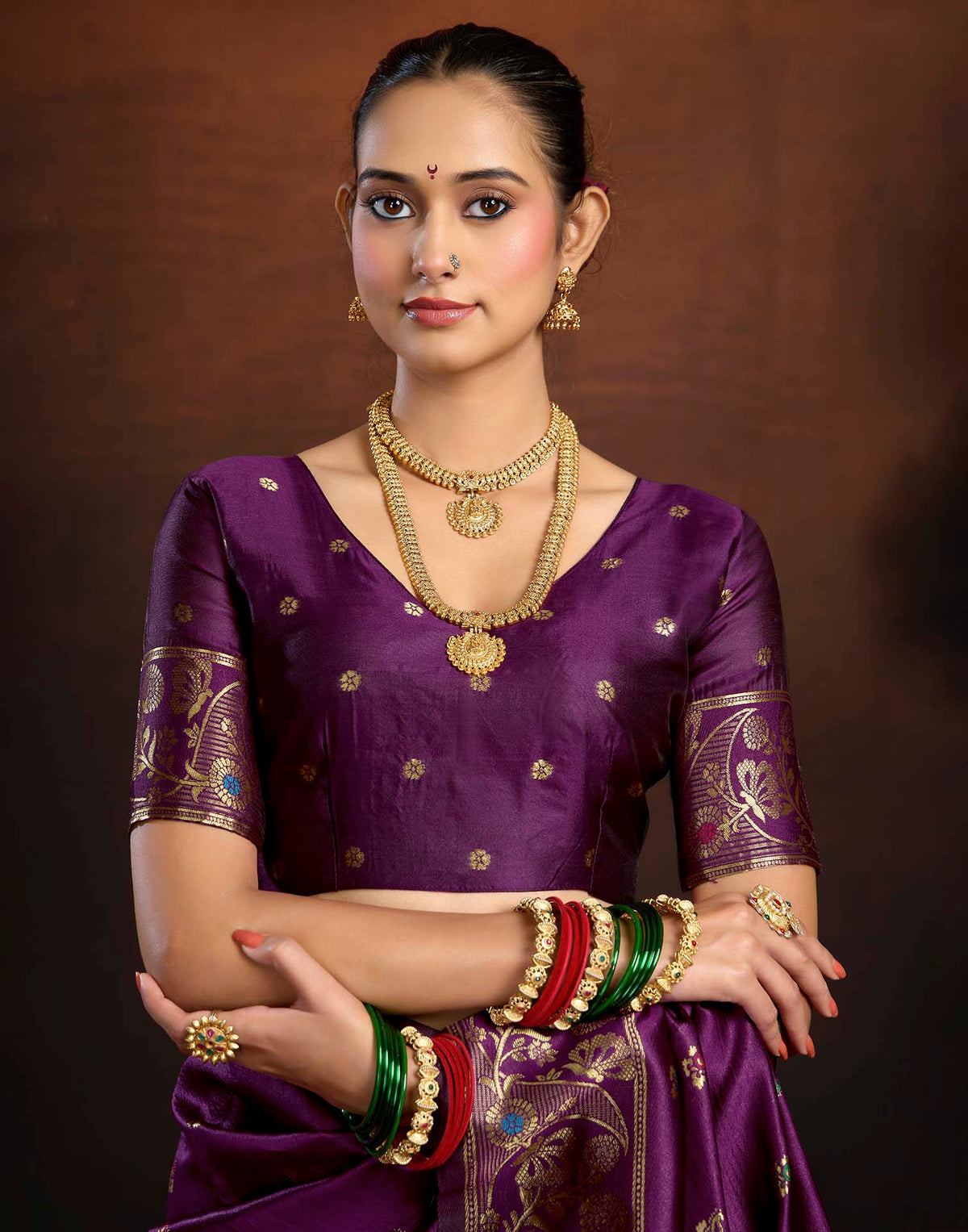 Lemon Green Silk Woven Paithani Saree