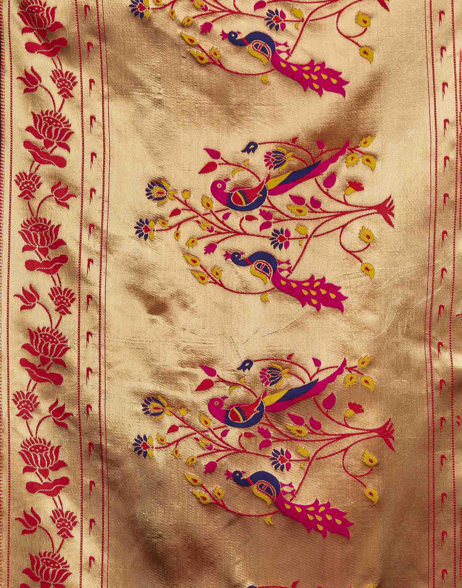 Black Silk Woven Paithani Saree