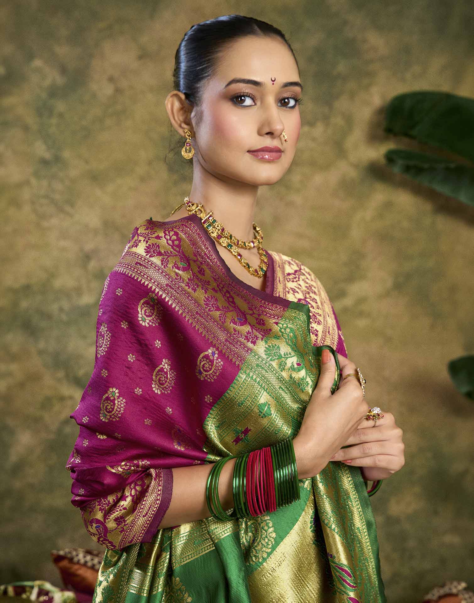 Pink Silk Woven Paithani Saree