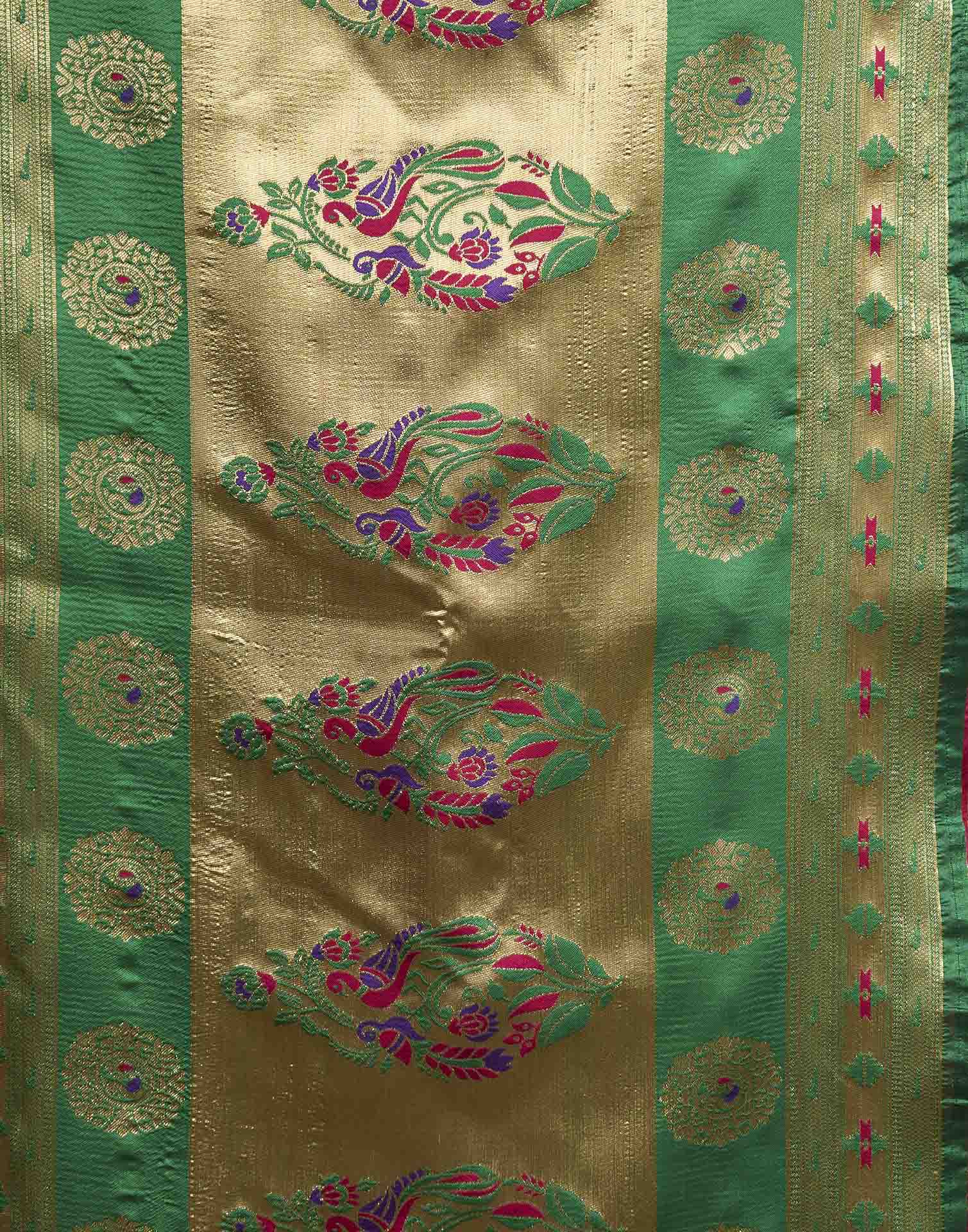 Pink Silk Woven Paithani Saree