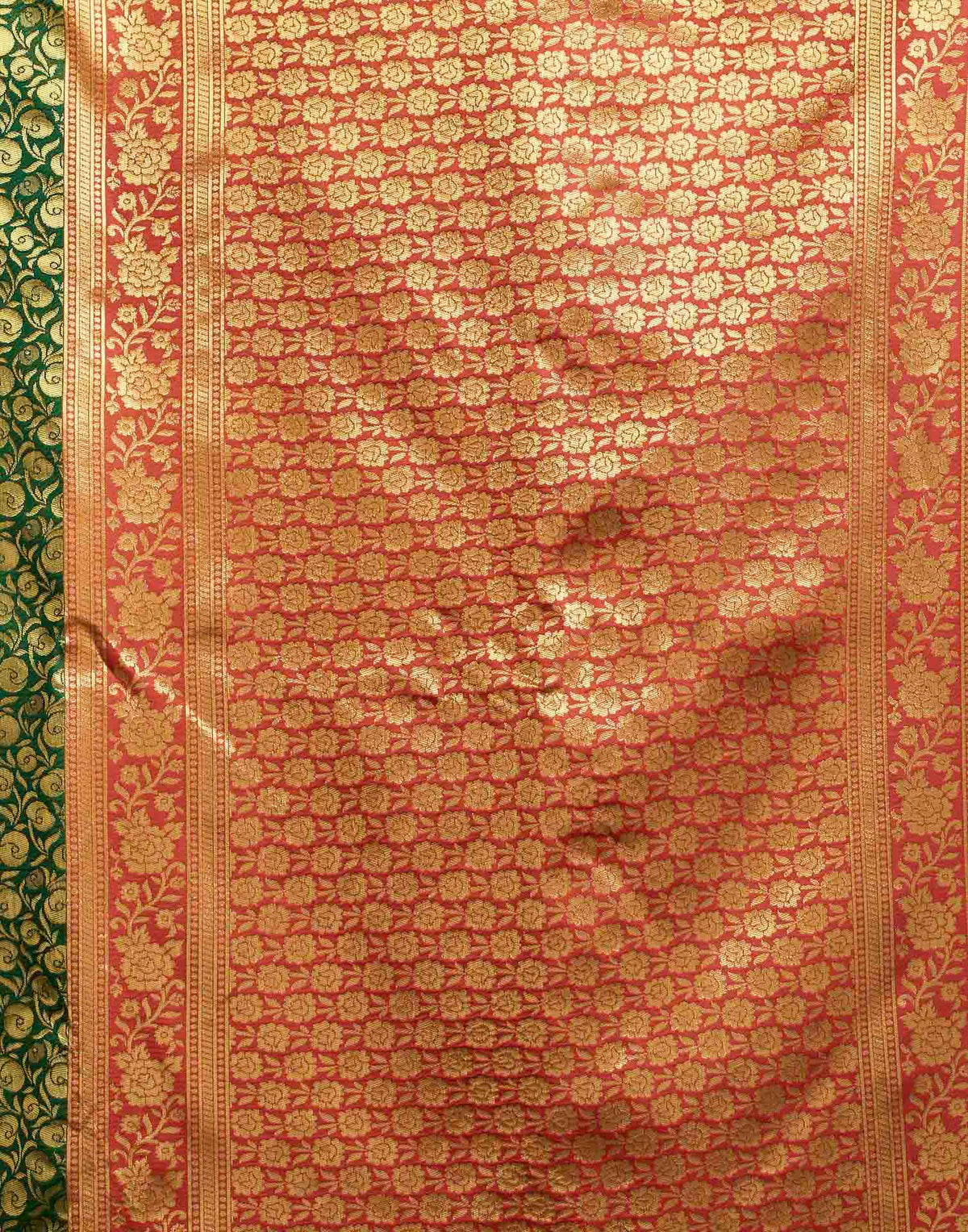 Green Silk Woven Banarasi Saree