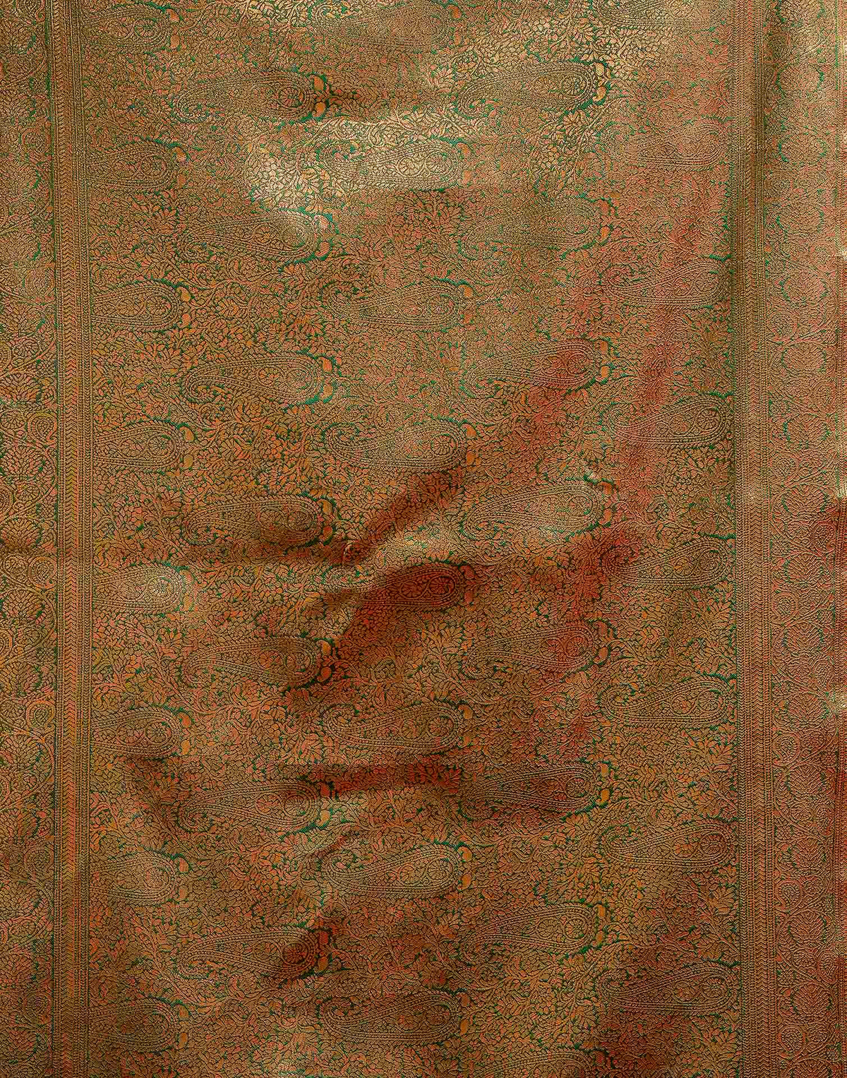 Turmeric Yellow Silk Woven Banarasi Saree