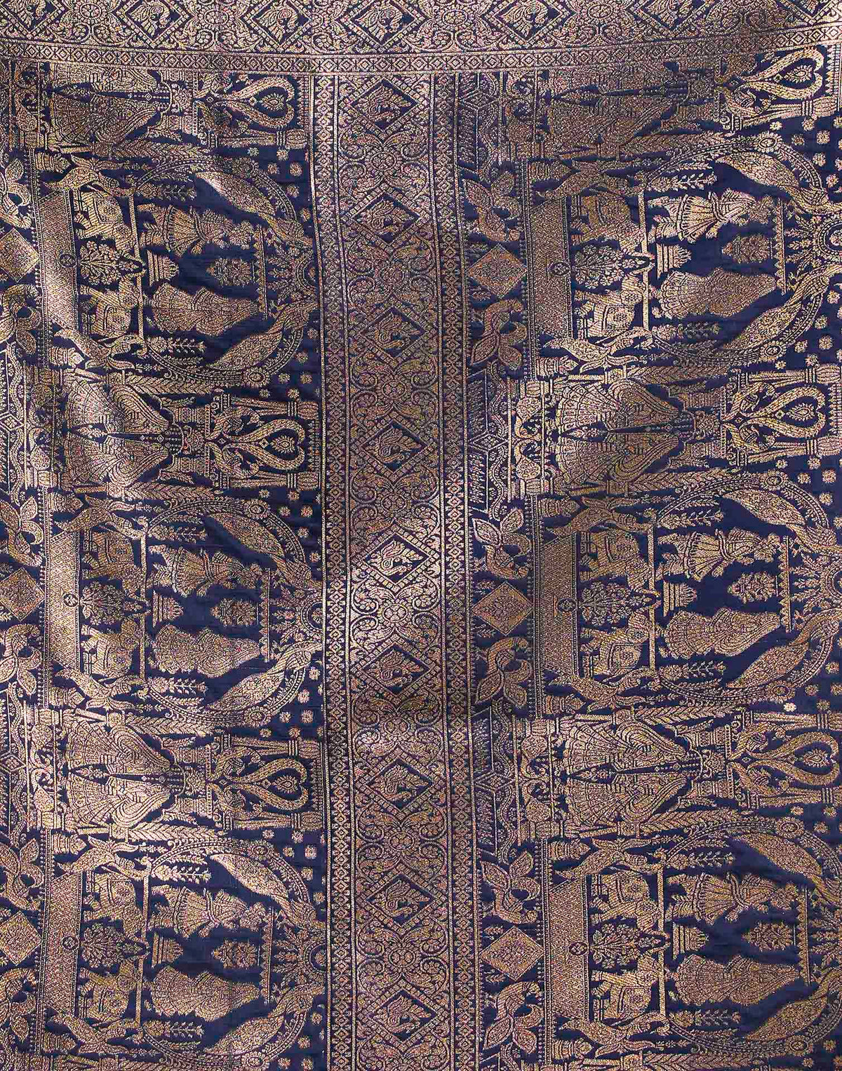 Royal Blue Silk Woven Banarasi Saree
