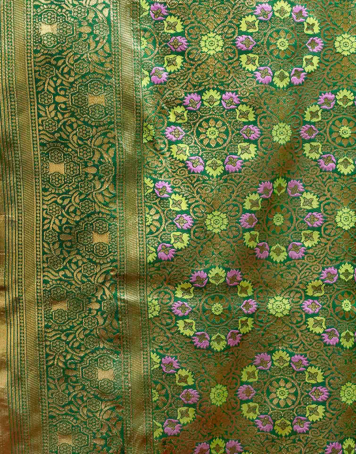 Light Pink Silk Woven Banarasi Saree