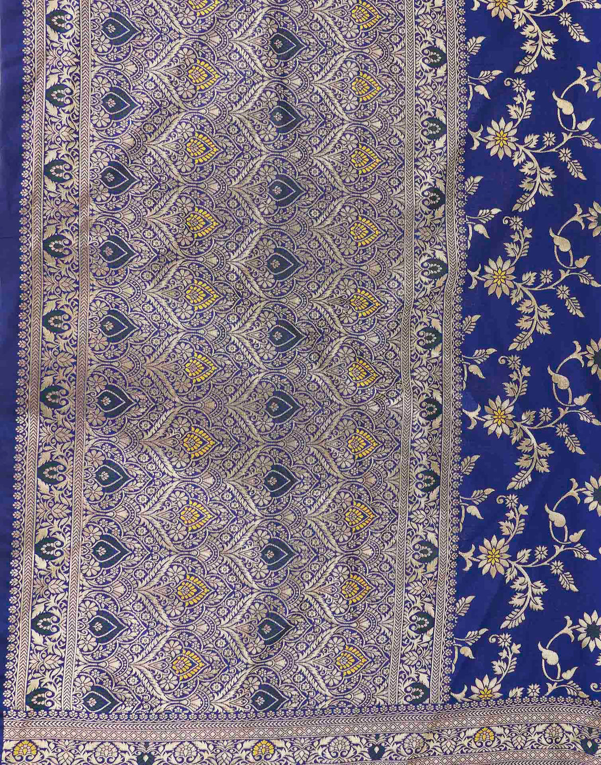 Royal Blue Silk Woven Banarasi Saree