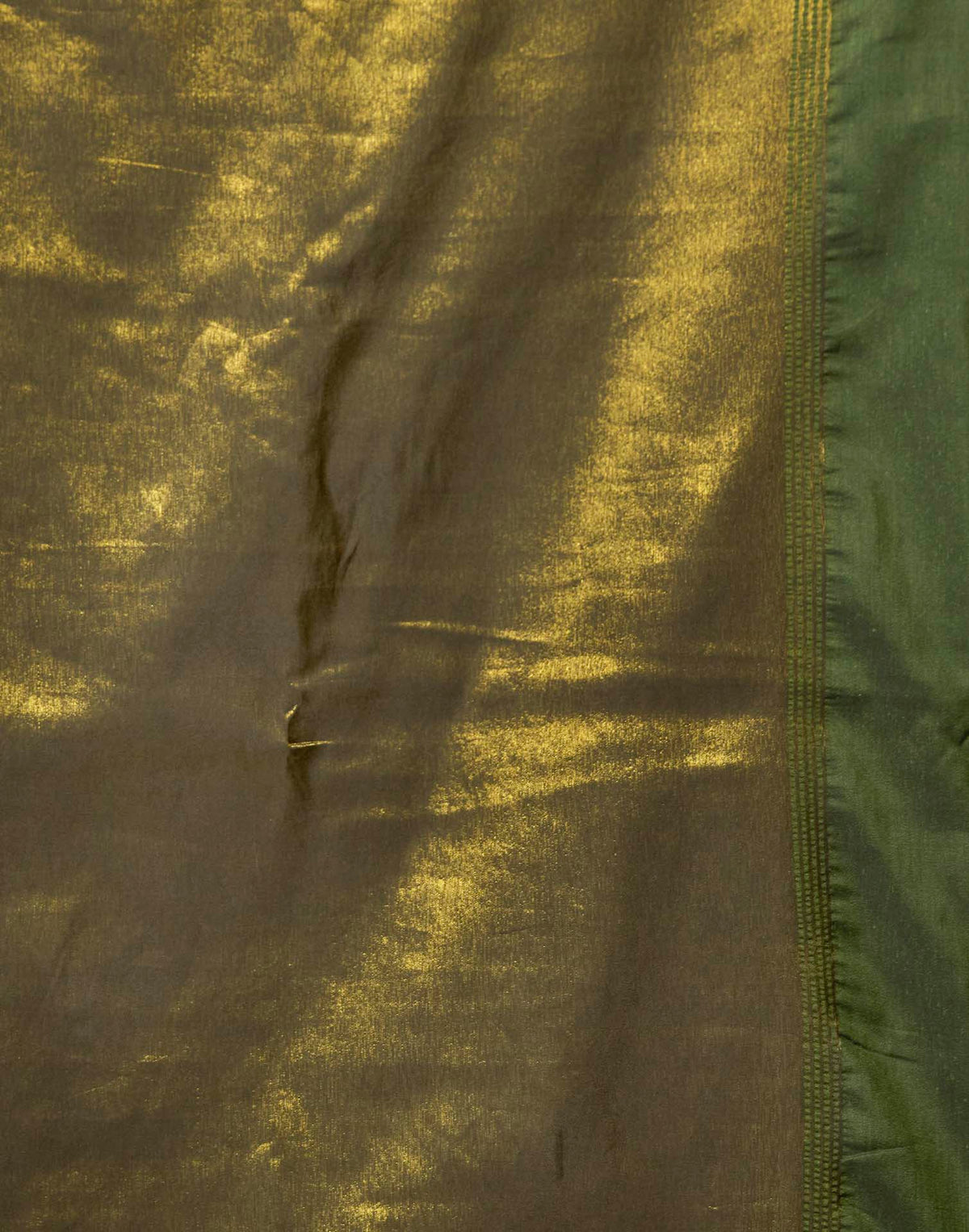 Moss Green Cotton Woven Kanjivaram Saree