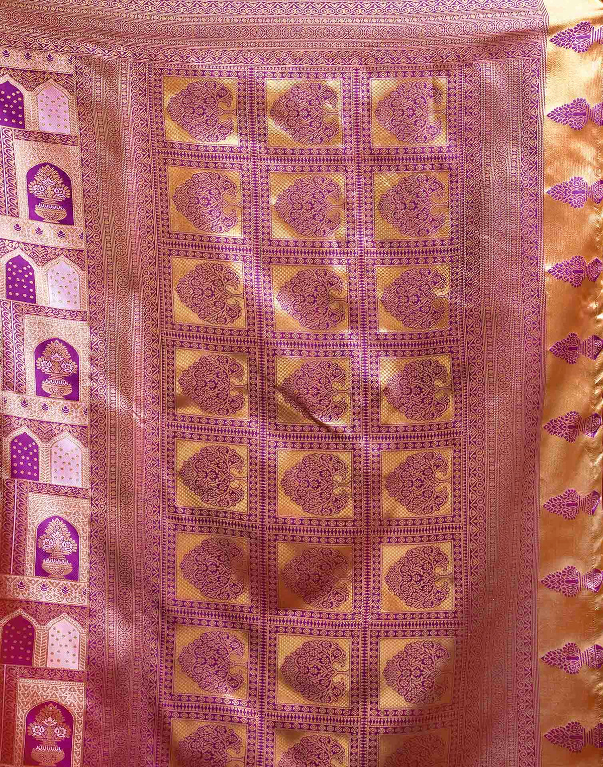 Light Purple Silk Woven Banarasi Saree