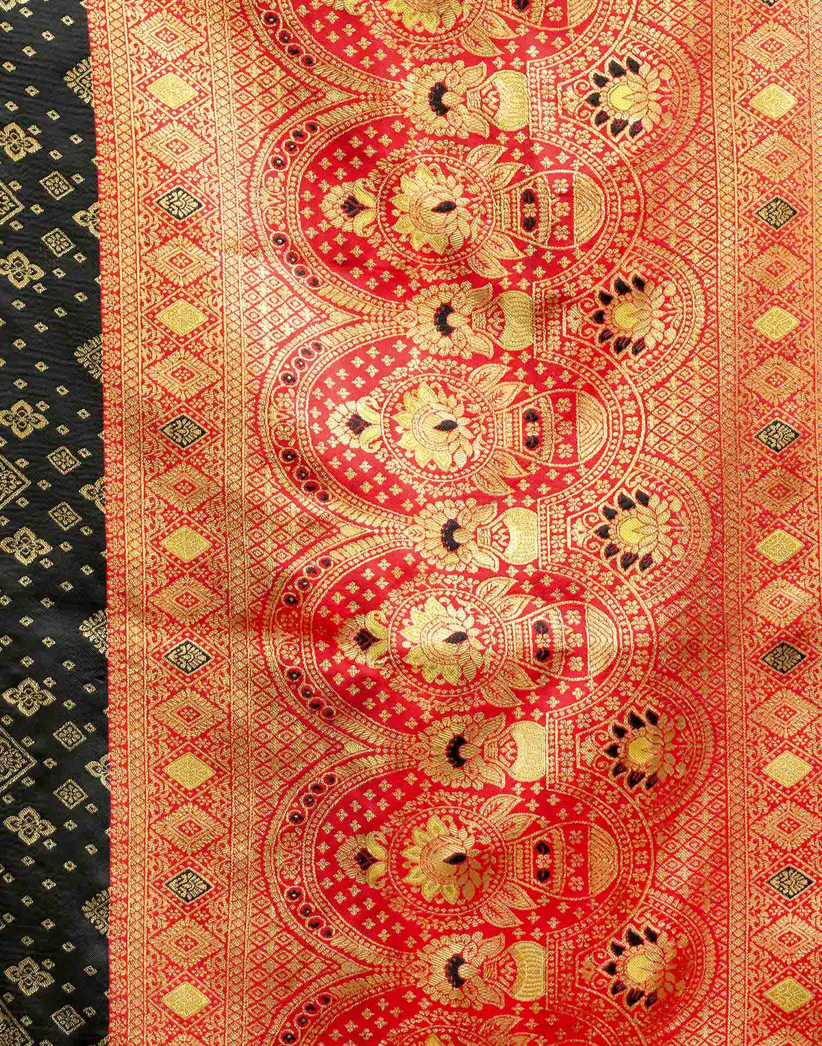 Black Silk Woven Banarasi Saree