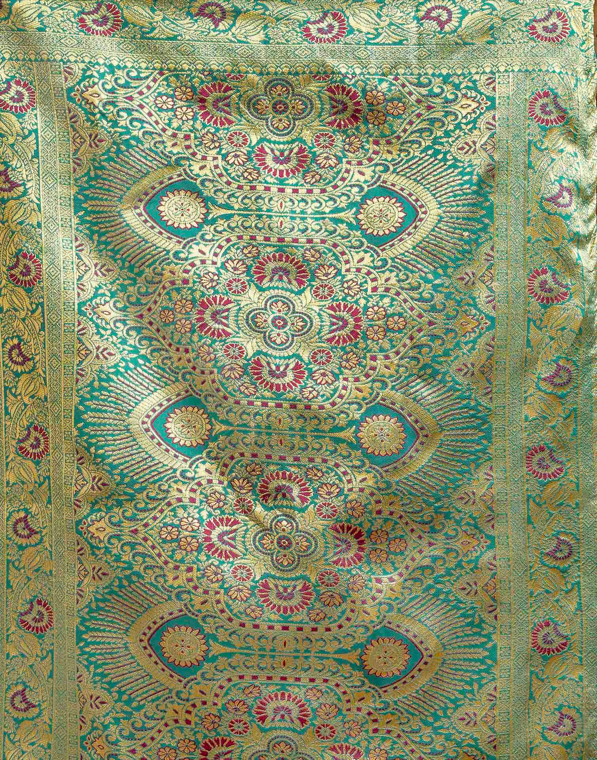 Wine Silk Woven Banarasi Saree