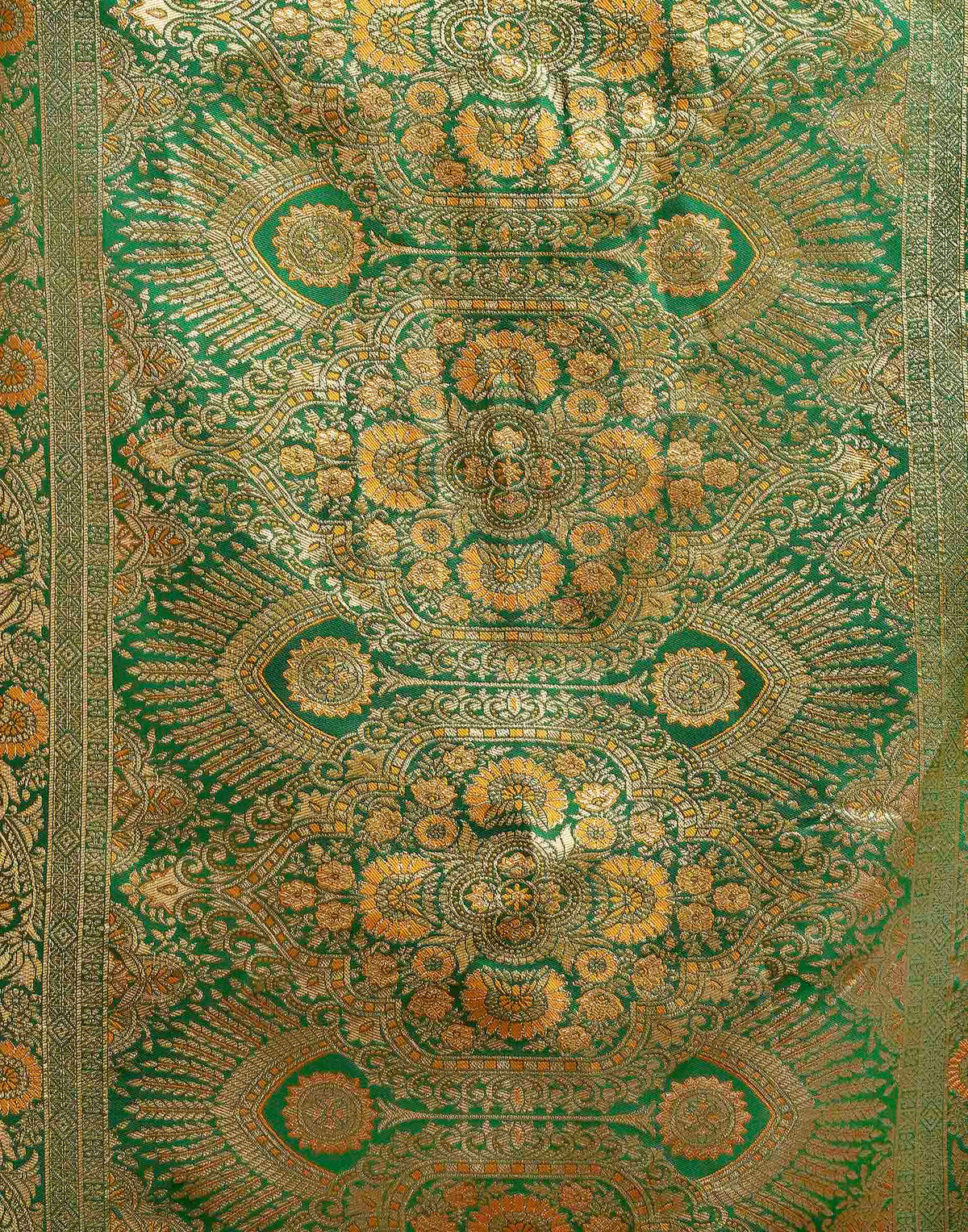 Turmeric Yellow Silk Woven Banarasi Saree