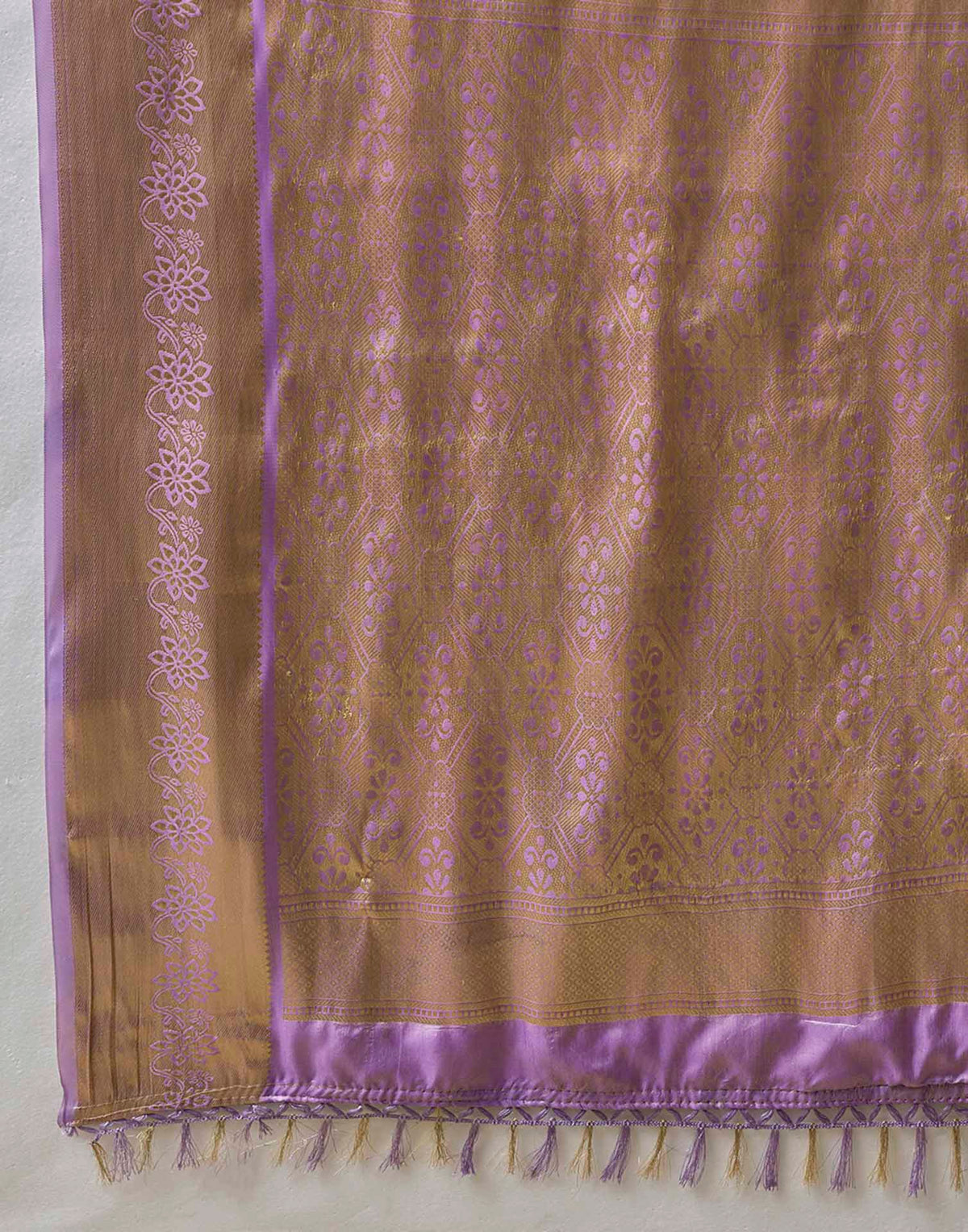 Purple Silk Woven Kanjivaram Saree