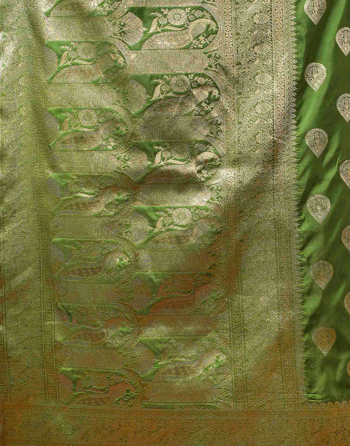 Light Green Silk Woven Banarasi Saree