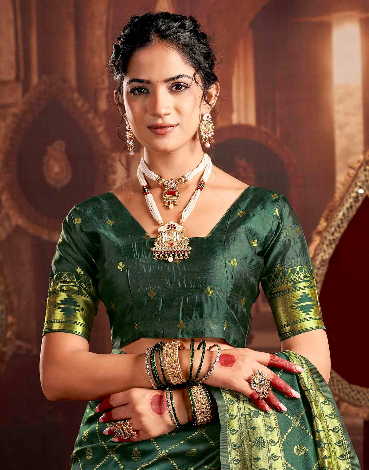 Green Silk Woven Paithani Saree