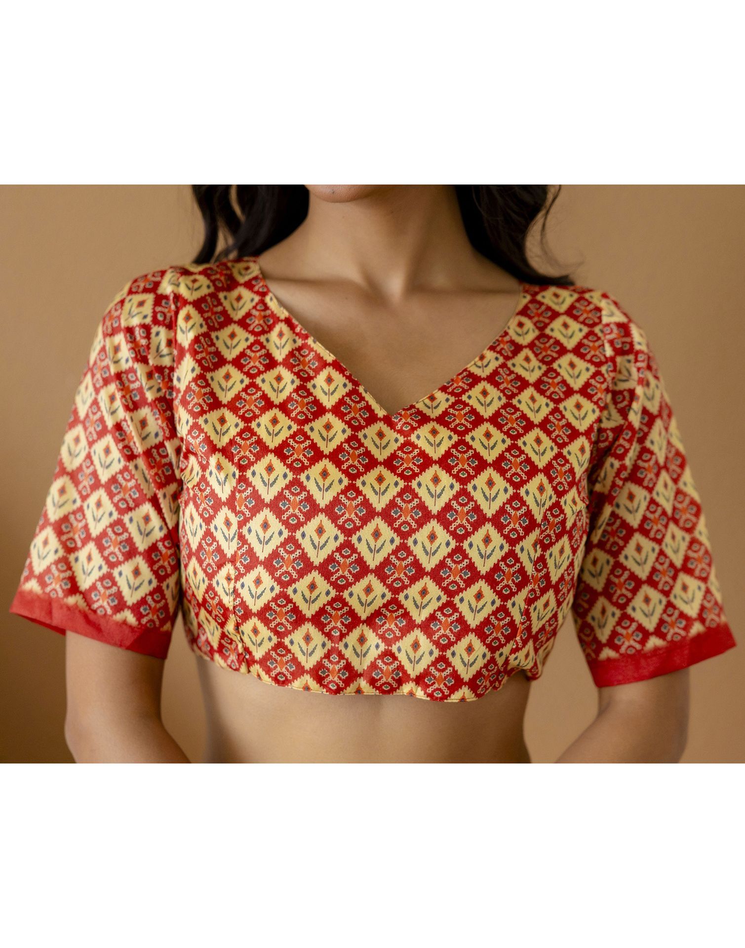 Ready To Wear Light Yellow Silk Printed Saree