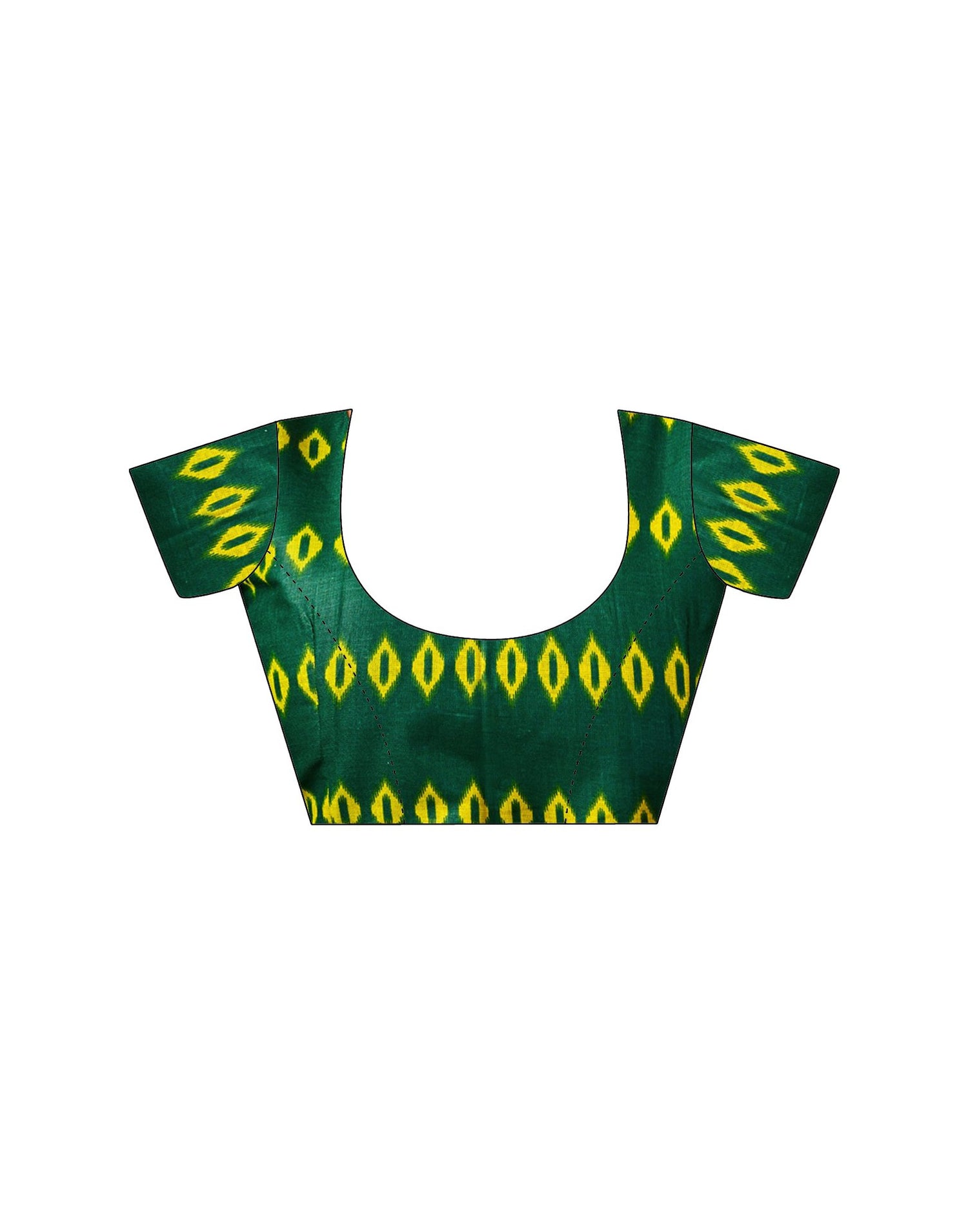 Ready To Wear Off White Cotton Ikkat Printed Saree