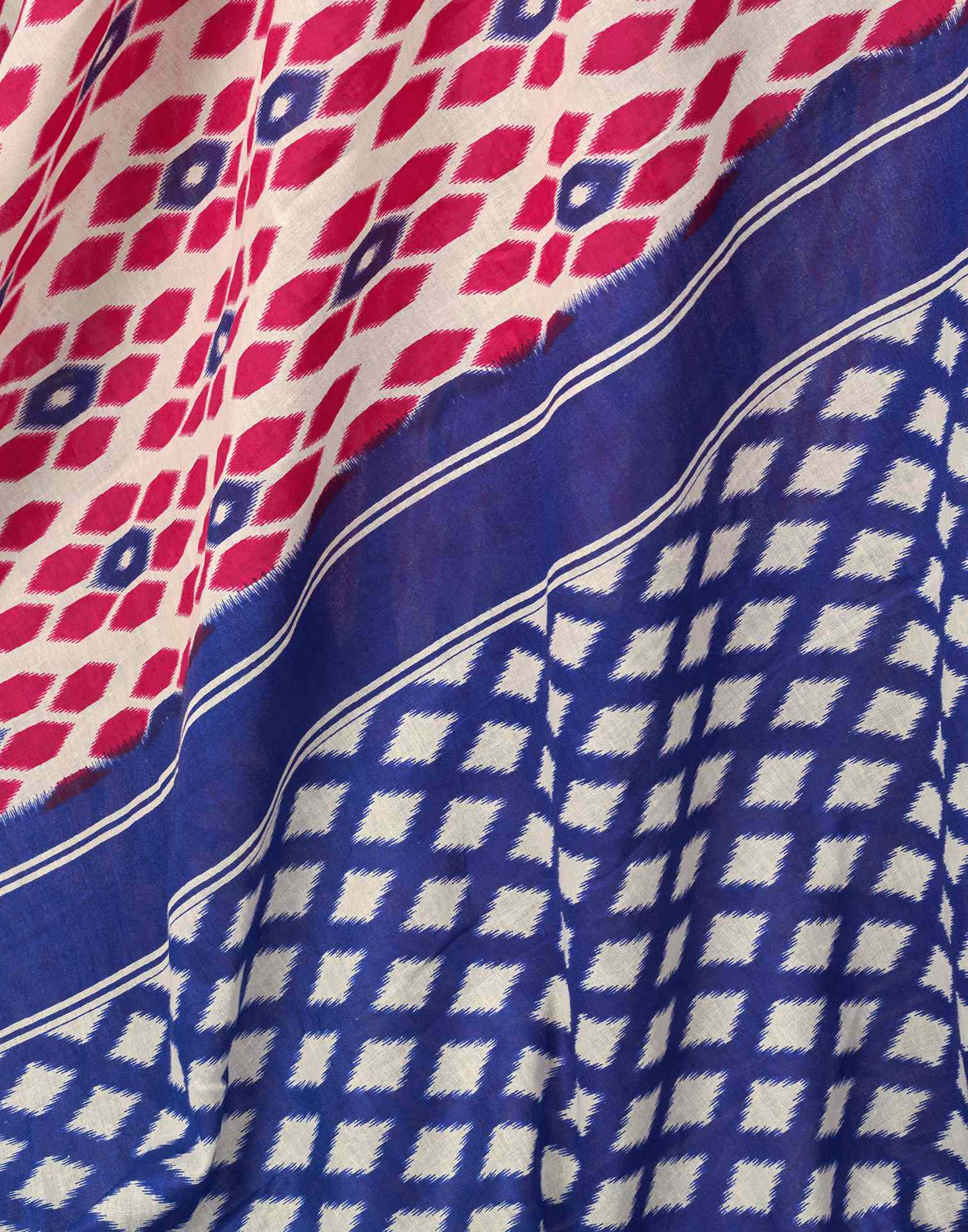 Ready To Wear Beige Cotton Printed Saree With Pocket