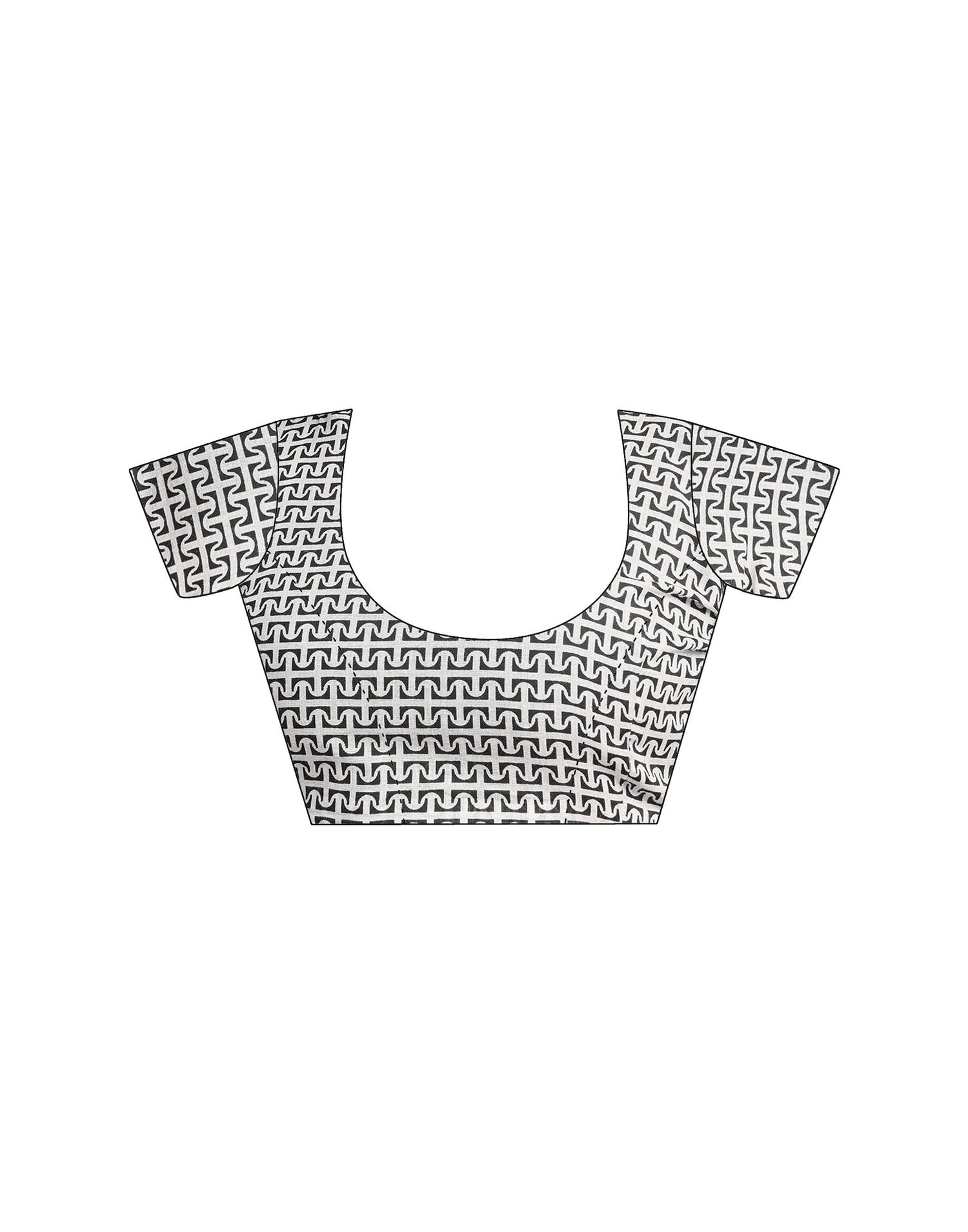 Ready To Wear Orange Cotton Printed Saree