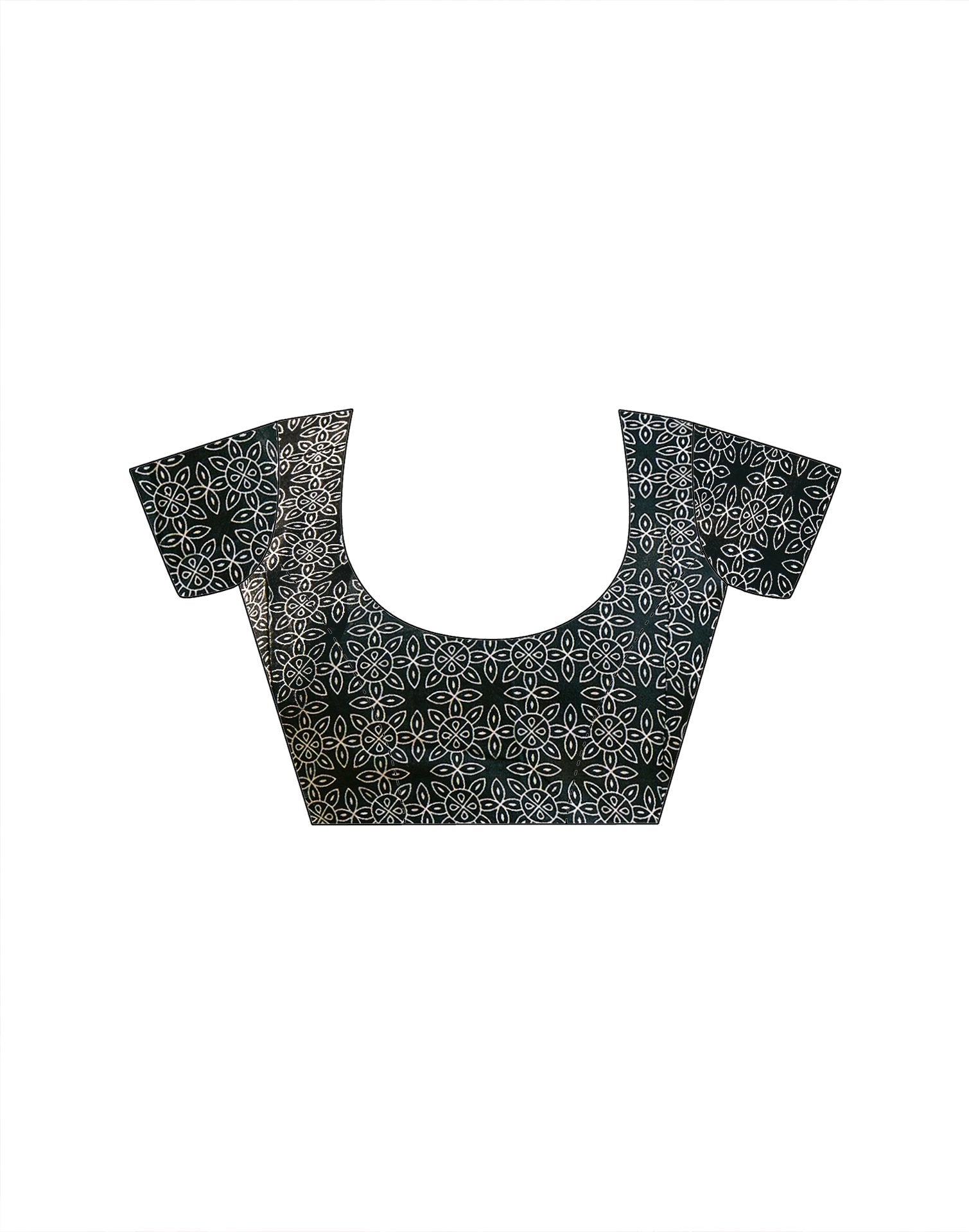 Ready To Wear Maroon Cotton Printed Saree