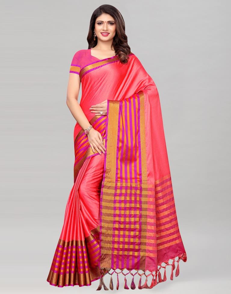 Pink Silk Saree | Sudathi