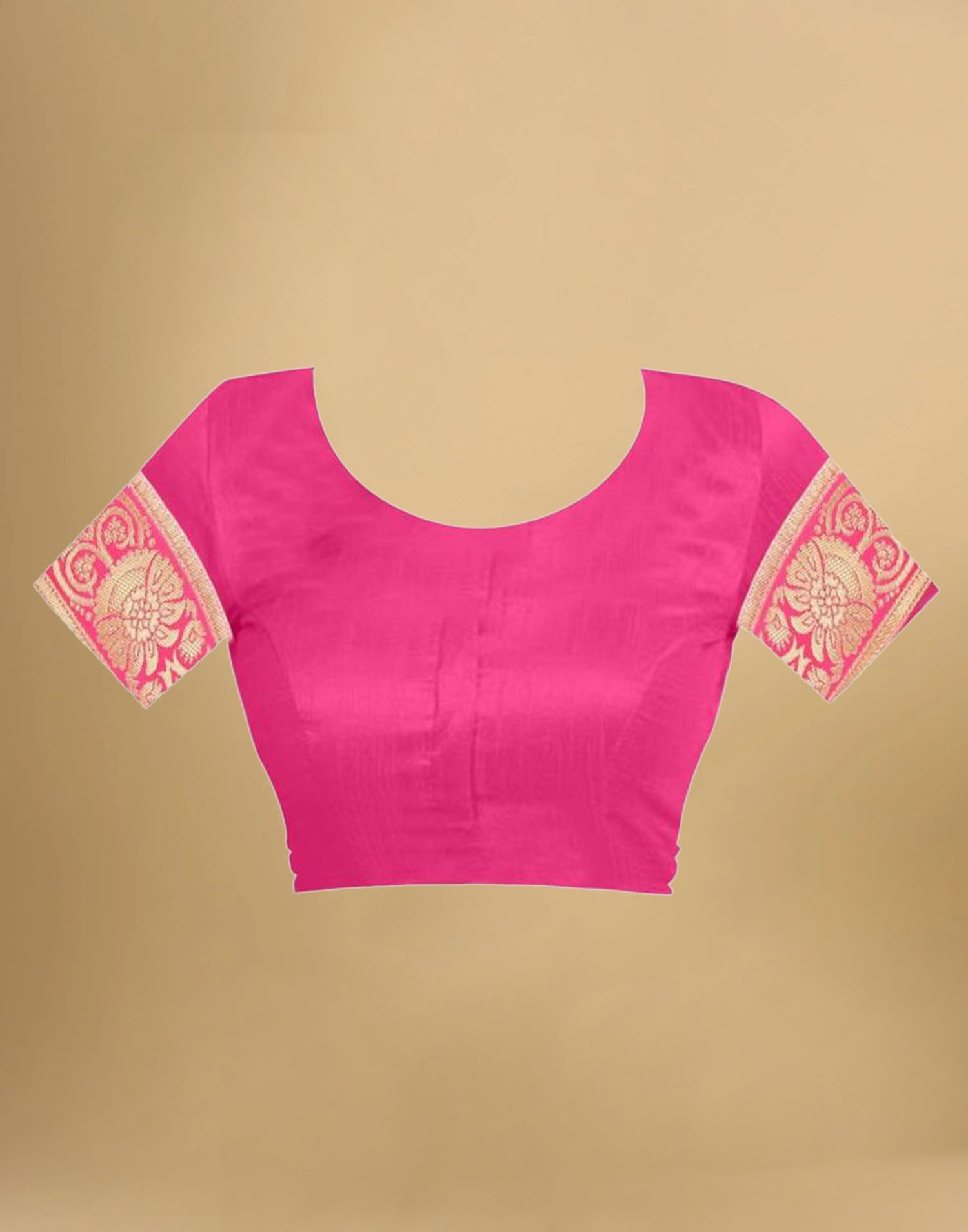 Pink Banarasi Silk Saree